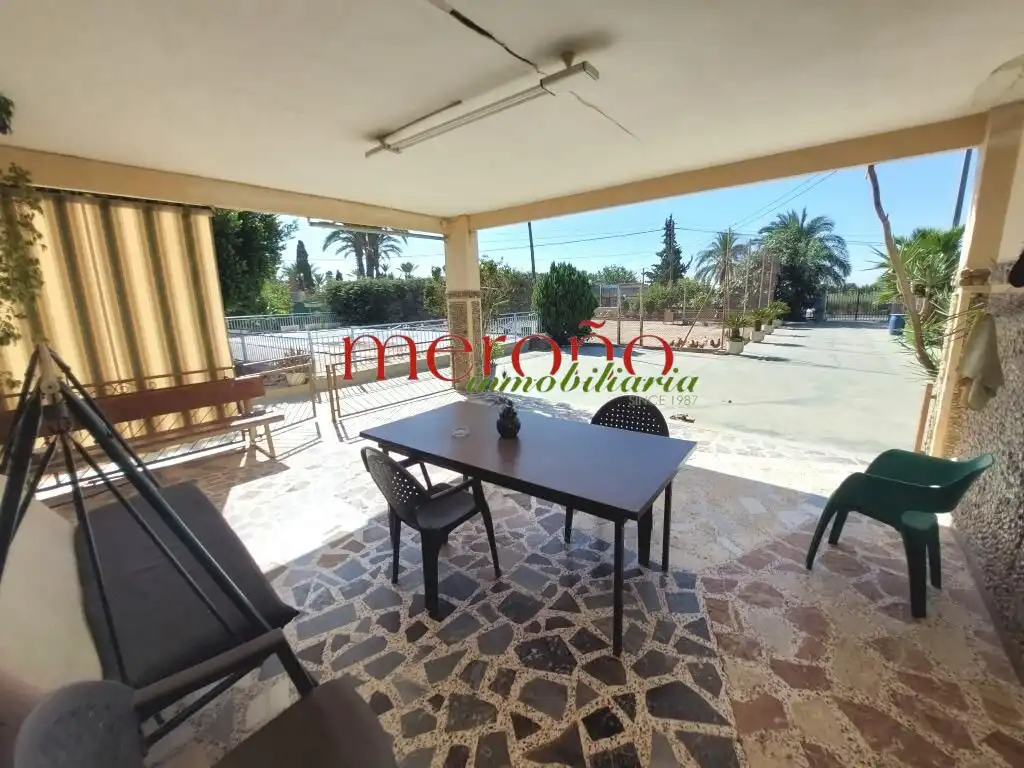 Terrassa de Casa o xalet en venda en Elche / Elx amb Jardí privat i Piscina