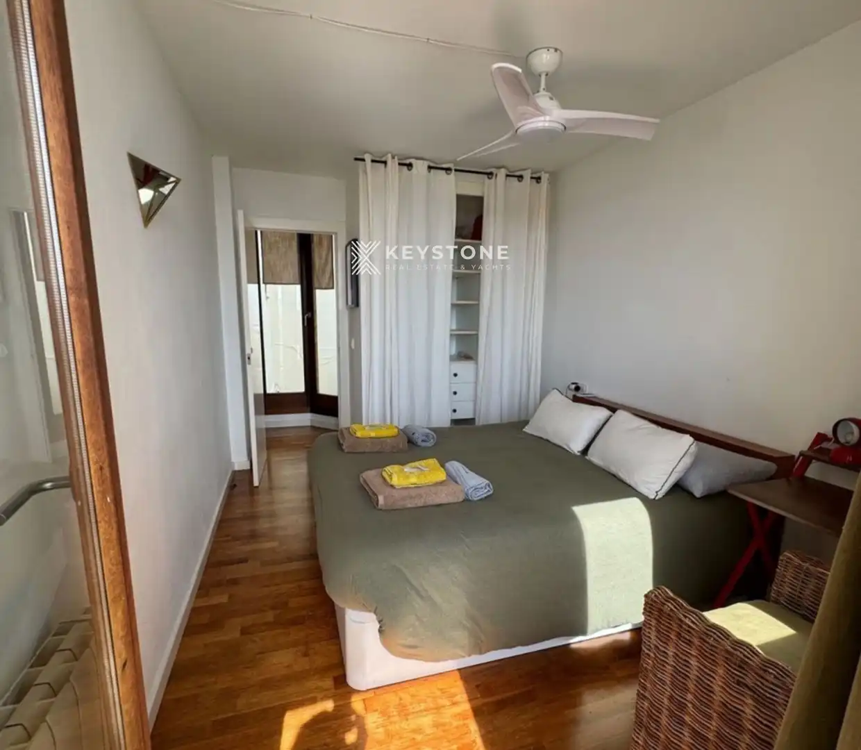 Schlafzimmer von Wohnung zur Miete in Calvià mit Klimaanlage, Terrasse und Schwimmbad