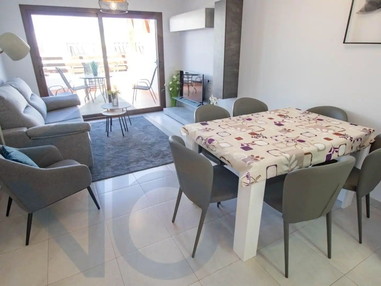 Dining room of Flat for sale in Pulpí  with Air Conditioner, Terrace and Swimming Pool