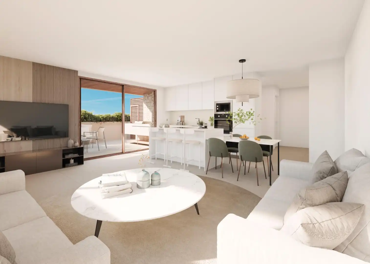 Sala de estar de Piso en venta en Molina de Segura con Aire acondicionado, Calefacción y Jardín privado