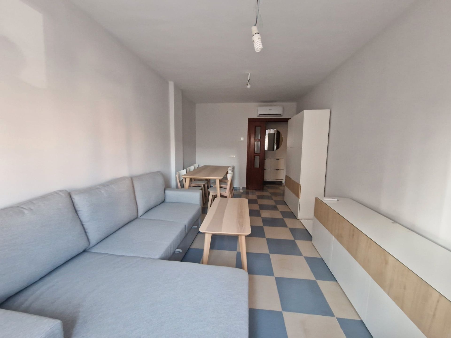Living room of Flat for sale in Roquetas de Mar  with Air Conditioner, Furnished and Community pool