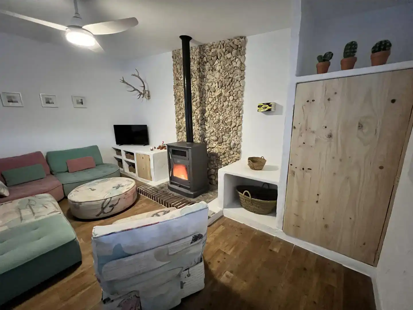 Sala de estar de Finca rústica en venta en Villena con Piscina y Balcón