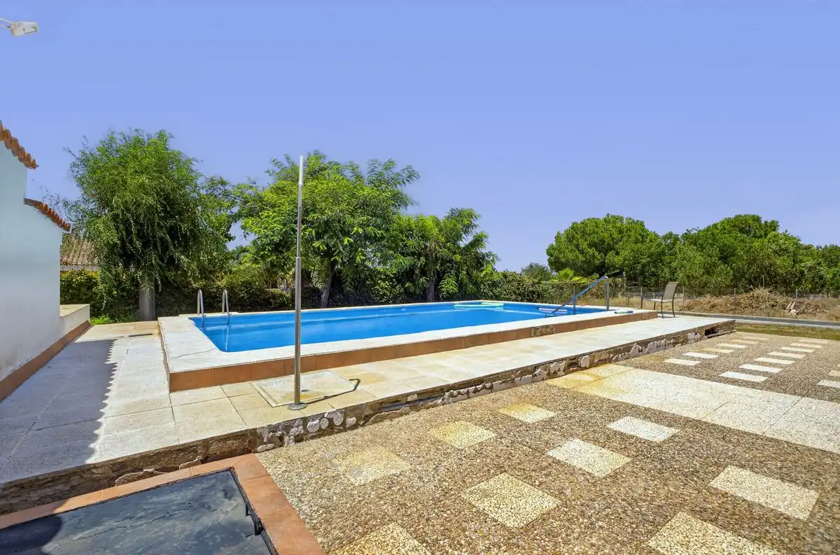 Piscina de Casa o xalet en venda en Carmona amb Aire condicionat, Calefacció i Jardí privat