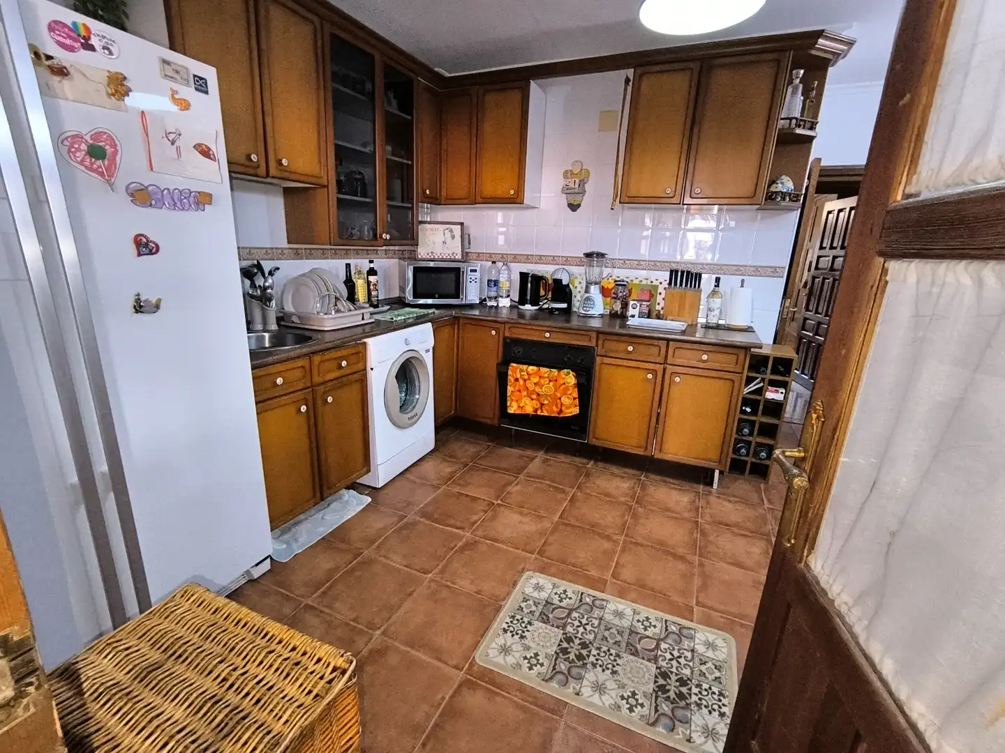 Cocina de Casa o chalet en venta en Valoria la Buena con Aire acondicionado, Calefacción y Terraza