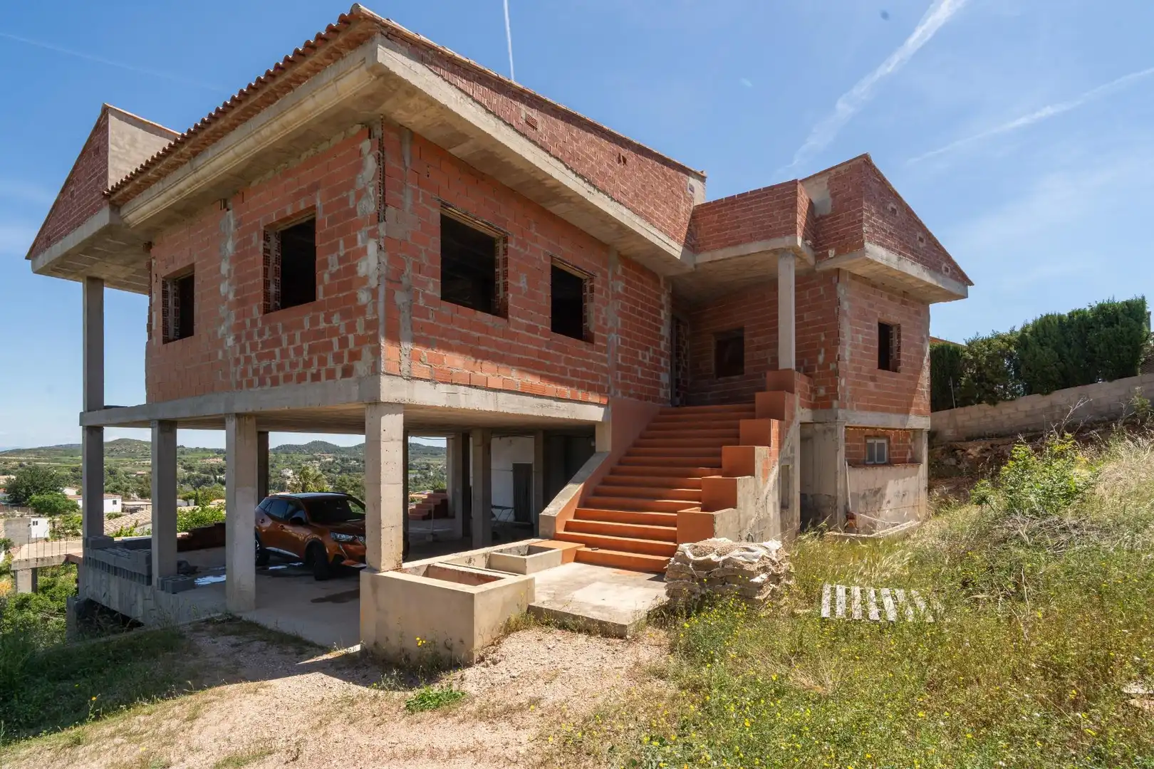 Vista exterior de Casa o chalet en venta en Turís con Terraza y Piscina