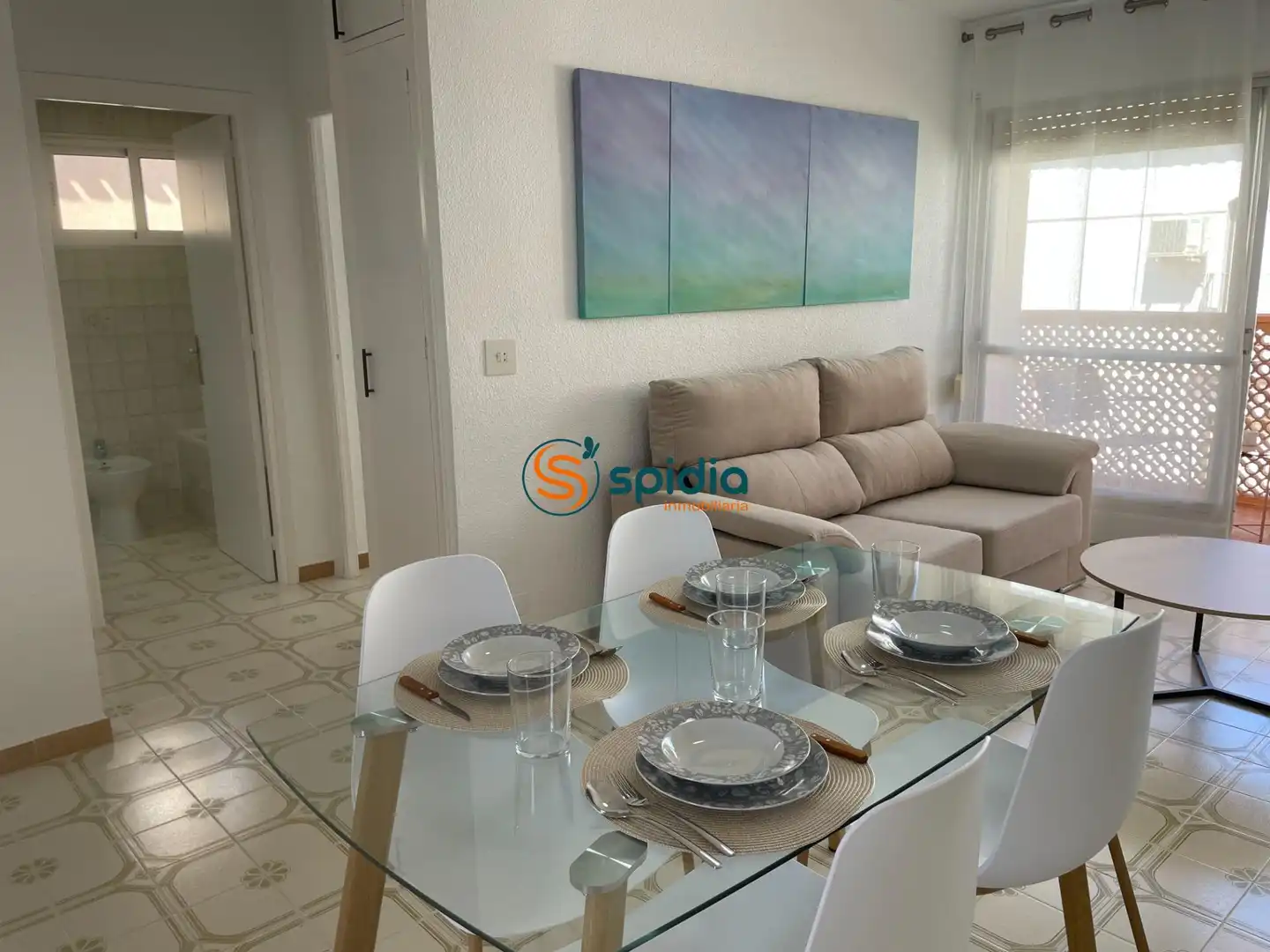 Comedor de Apartamento de alquiler en Águilas con Balcón