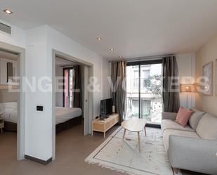 Sala d'estar de Apartament de lloguer en  Barcelona Capital amb Aire condicionat, Calefacció i Moblat