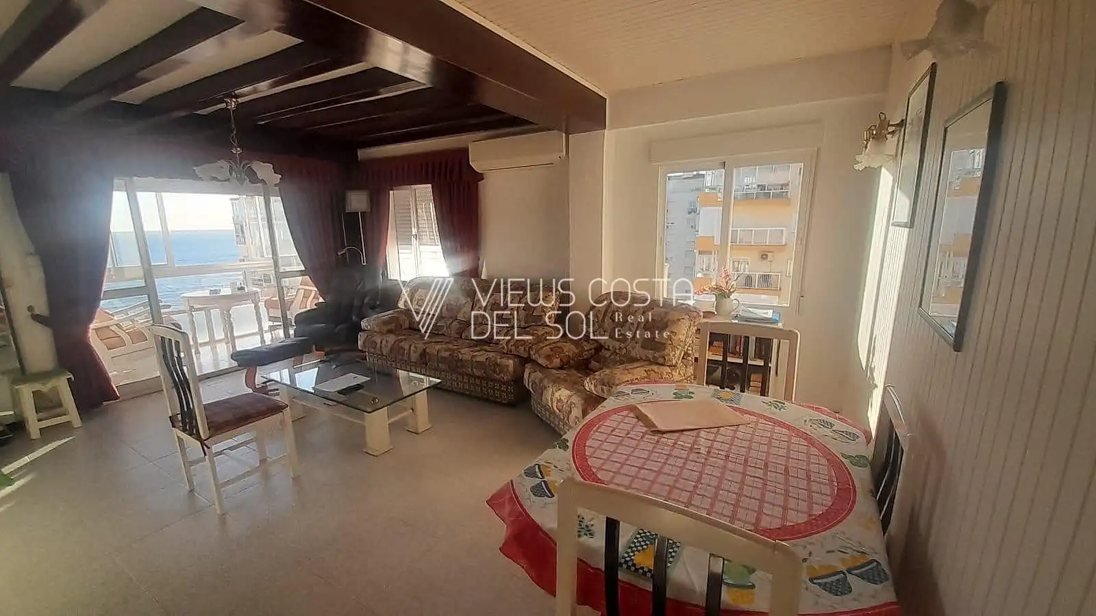 Sala de estar de Apartamento en venta en Algarrobo con Jardín privado, Terraza y Piscina