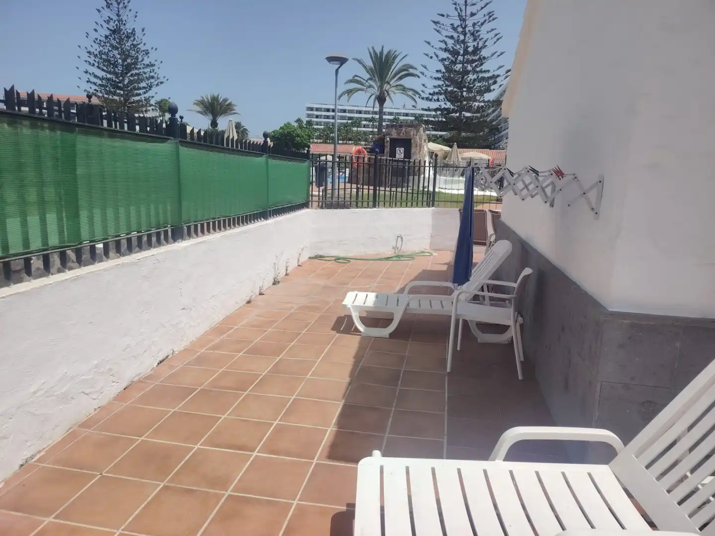 Terrassa de Casa adosada de lloguer en San Bartolomé de Tirajana amb Terrassa, Moblat i Piscina comunitària