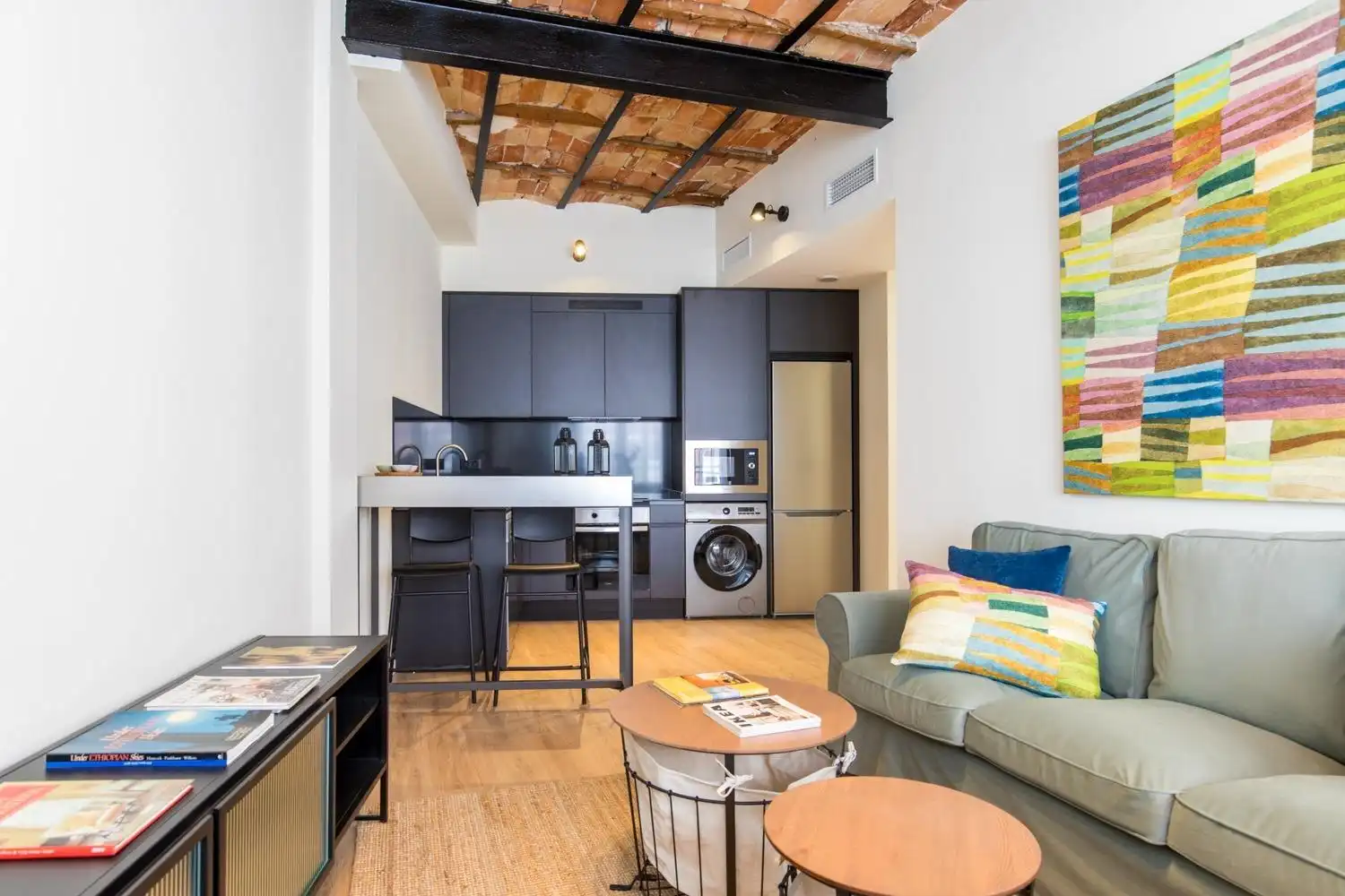Sala de estar de Piso de alquiler en Zaragoza con Aire acondicionado, Calefacción y Parquet