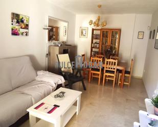 Living room of Flat to rent in Rincón de la Victoria  with Private garden, Parquet flooring and Terrace