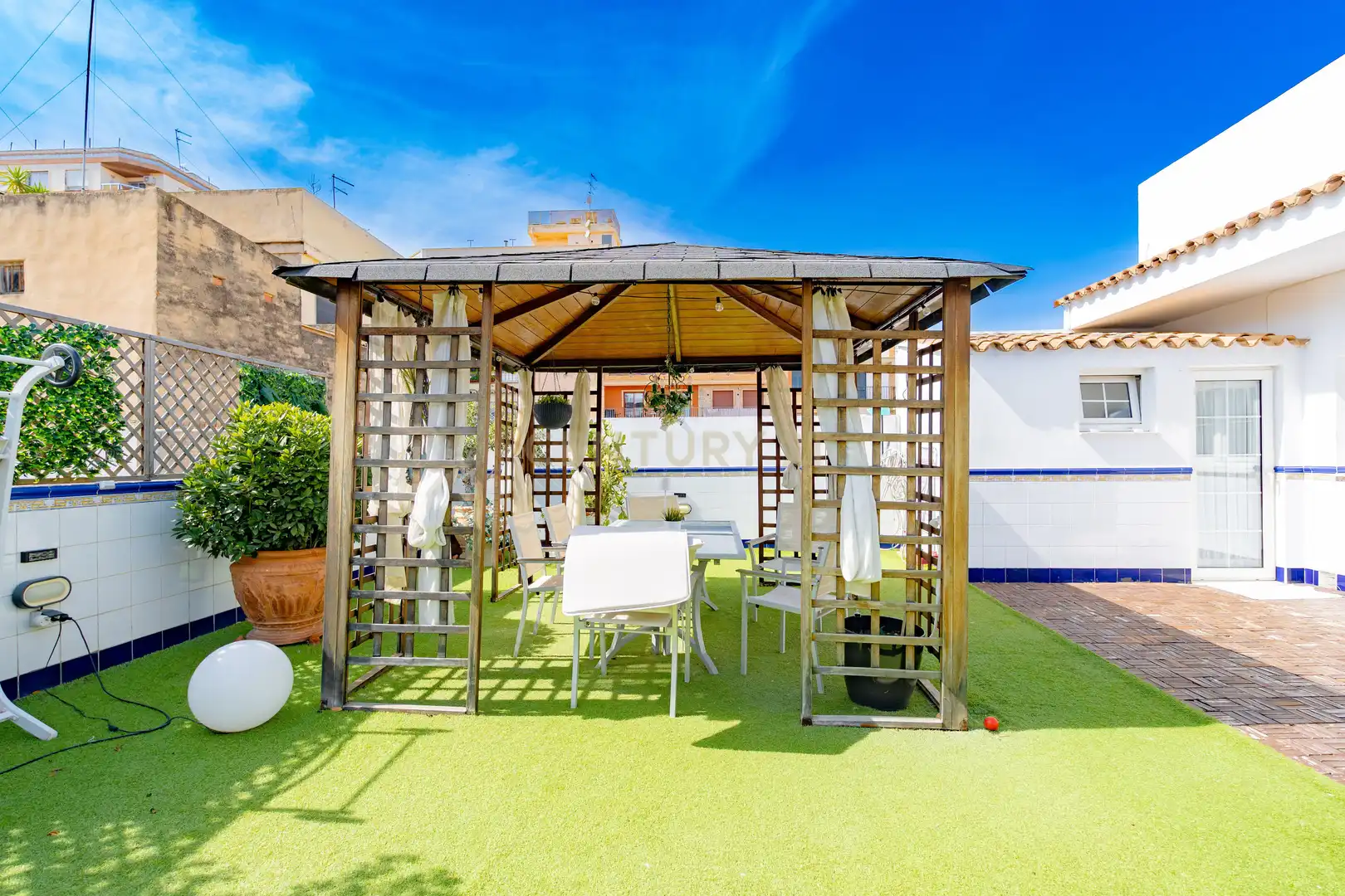 Terraza de Casa o chalet en venta en Albal con Aire acondicionado, Jardín privado y Trastero