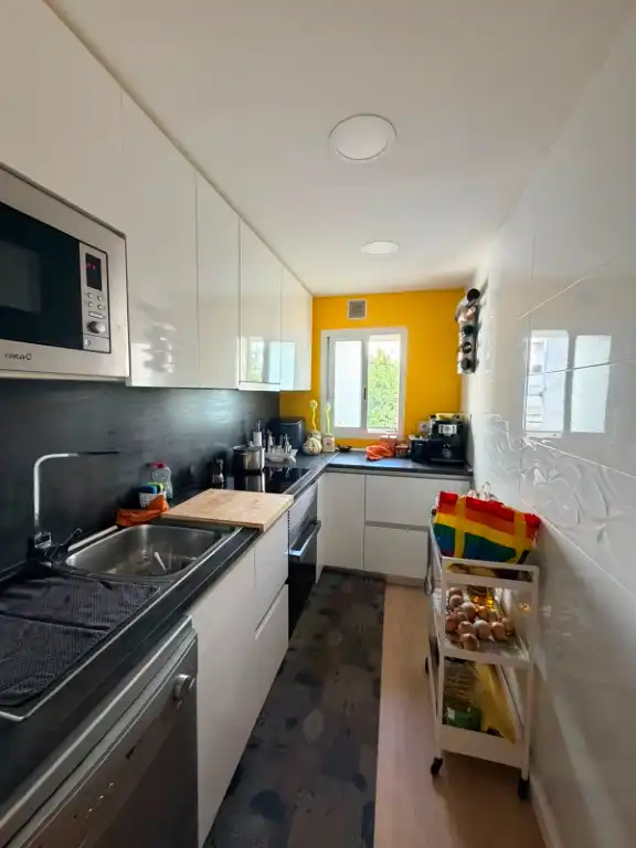 Kitchen of Flat for sale in Ripollet  with Parquet flooring and Terrace