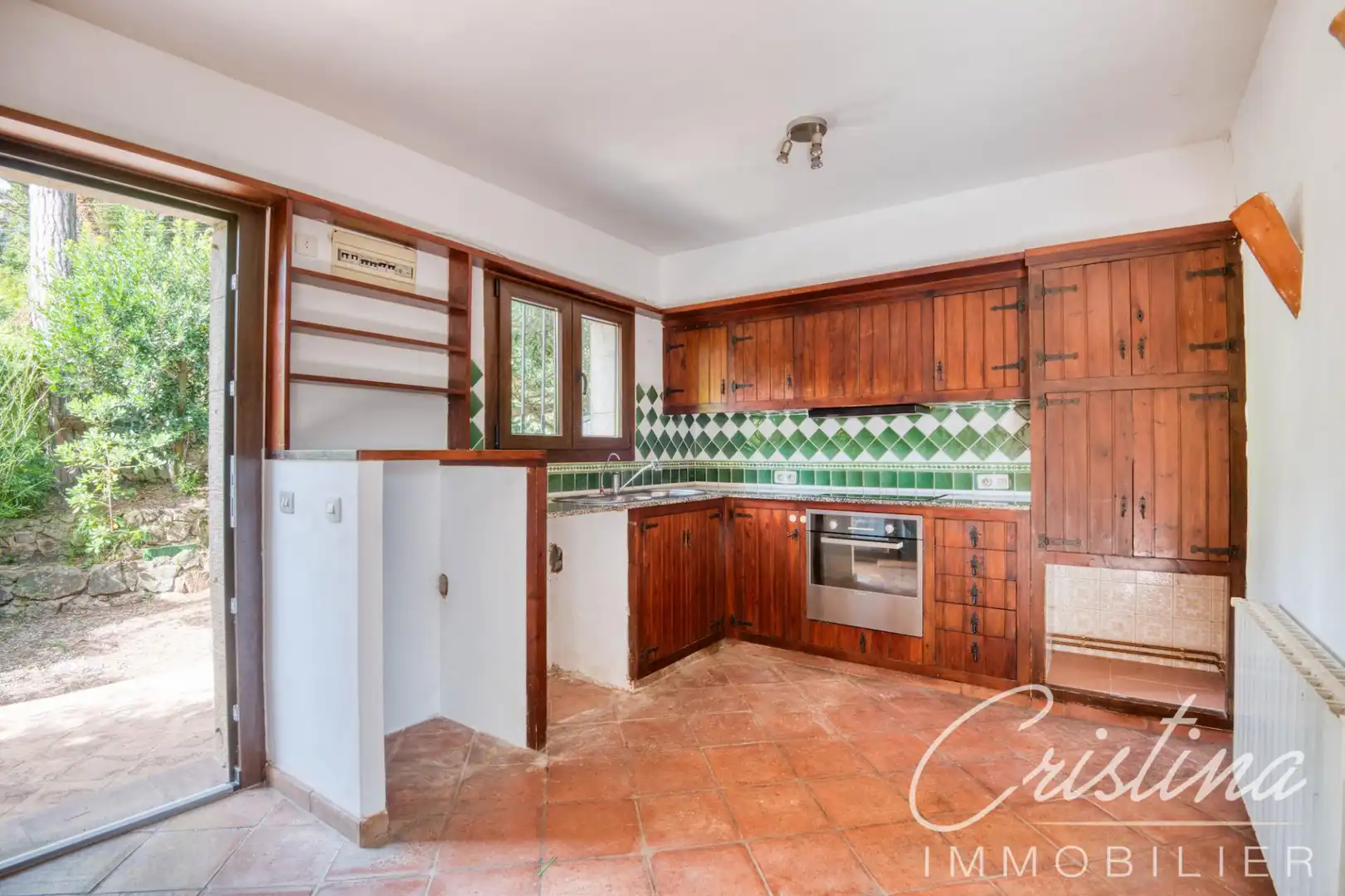 Cocina de Casa adosada en venta en Santa Cristina d'Aro con Calefacción, Jardín privado y Terraza