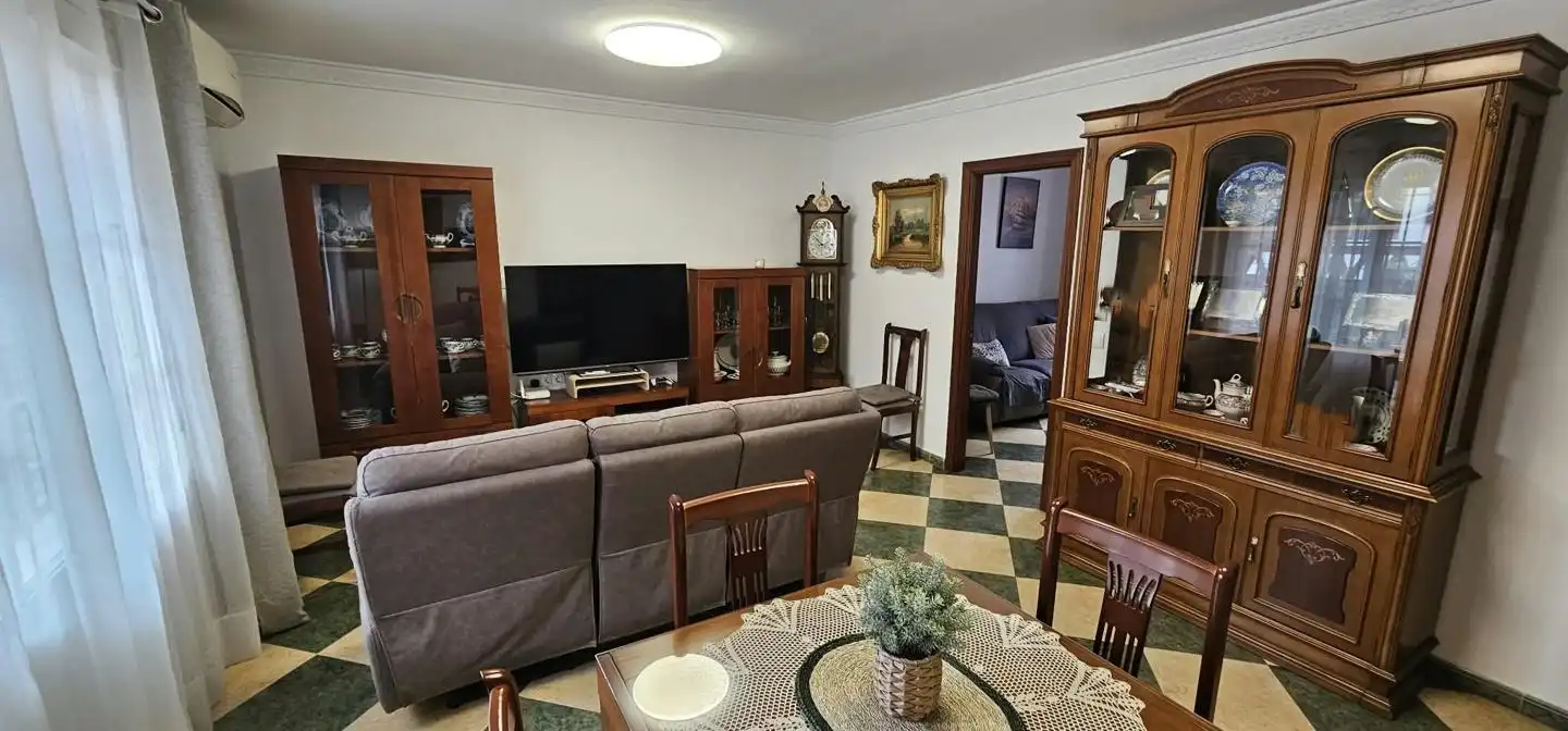 Sala d'estar de Casa adosada en venda en Málaga amb Aire condicionat i Terrassa