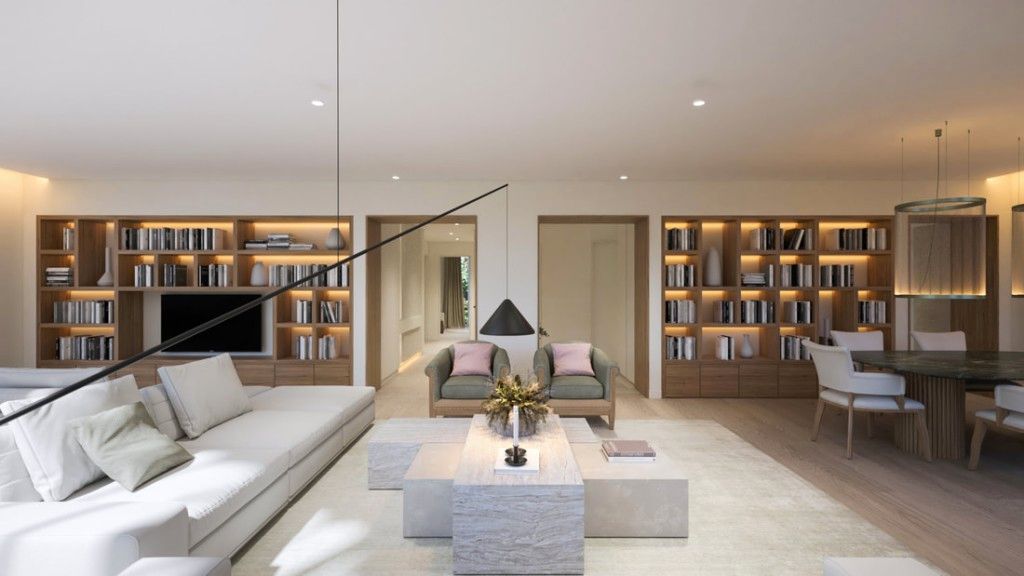 Sala d'estar de Apartament en venda en  Barcelona Capital amb Aire condicionat, Calefacció i Parquet