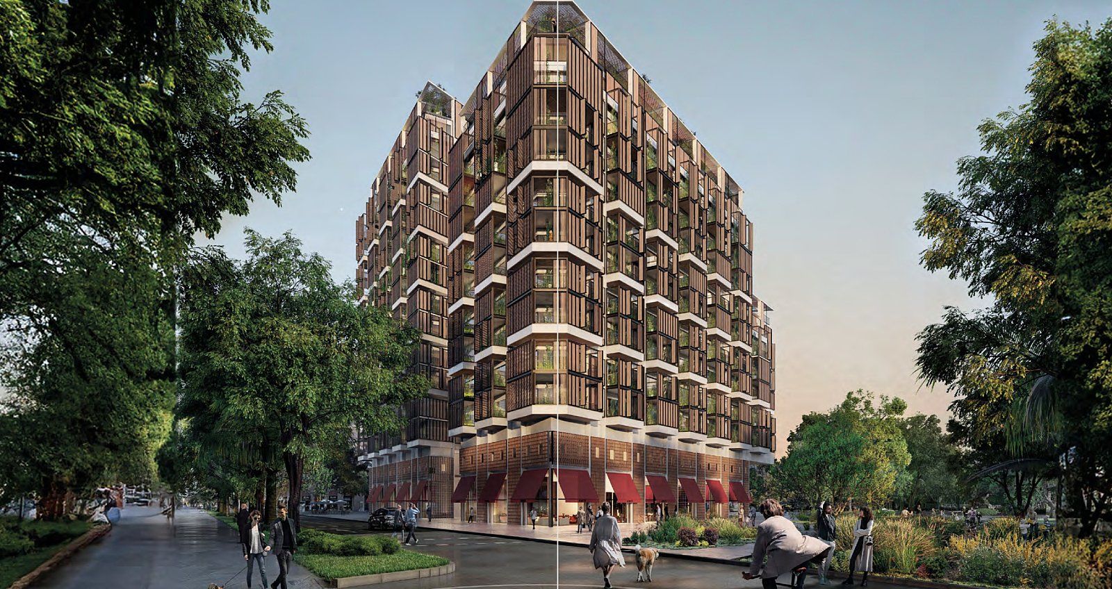 Vista exterior de Apartament en venda en  Barcelona Capital amb Aire condicionat, Jardí privat i Terrassa