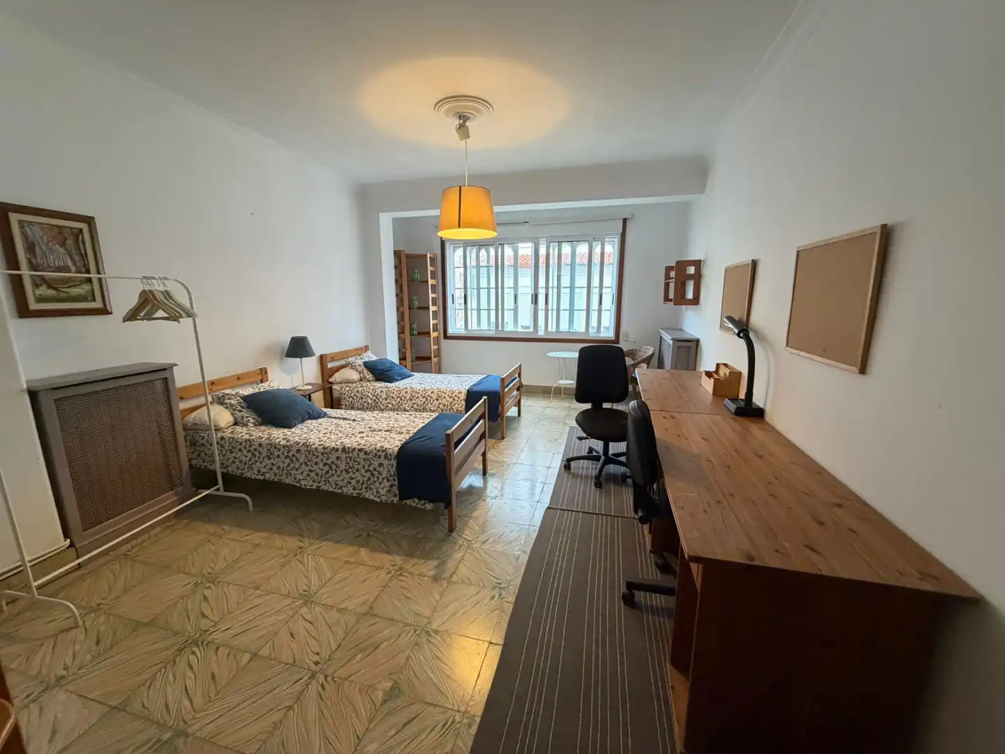 Bedroom of Flat for rent in Ferrol  with Heating, Furnished and Washing machine