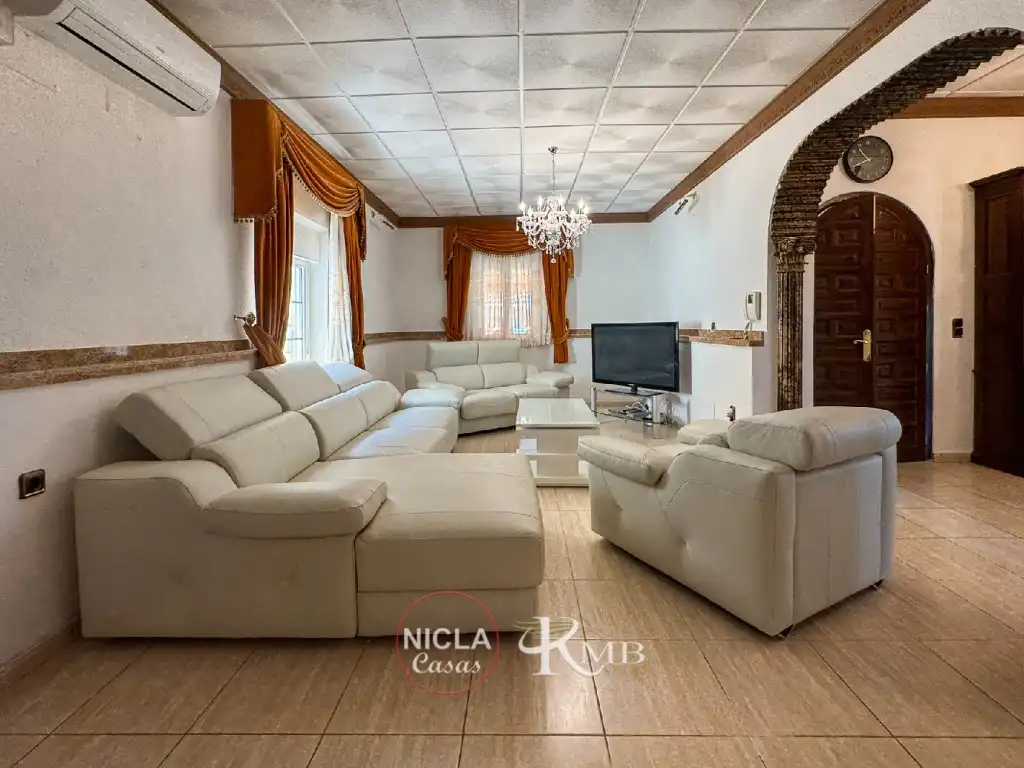 Living room of Houses for sale in Cuevas del Almanzora  with Air Conditioner, Private garden and Terrace