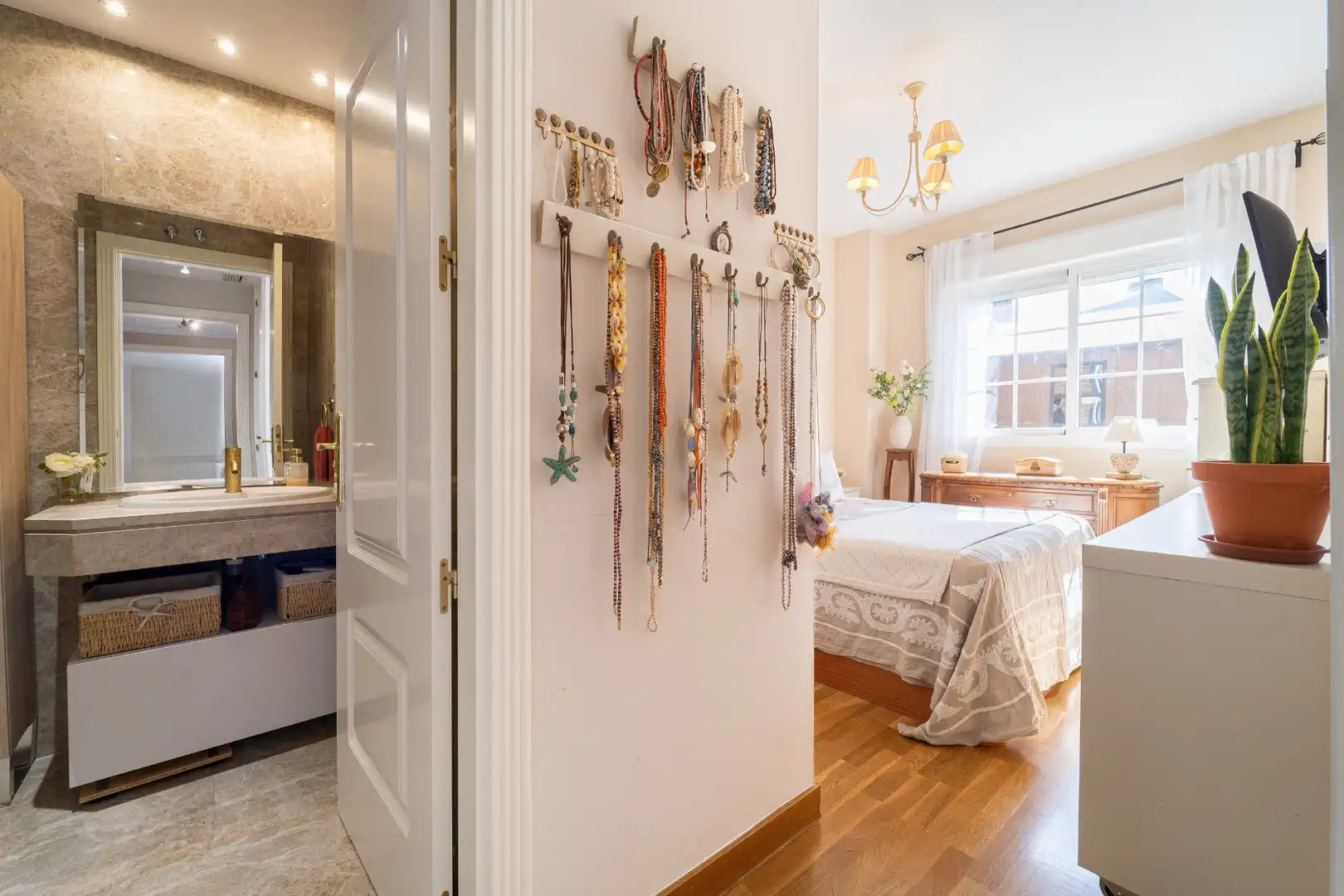 Schlafzimmer von Wohnung zum Verkauf in Las Rozas de Madrid mit Heizung, Privatgarten und Parkett