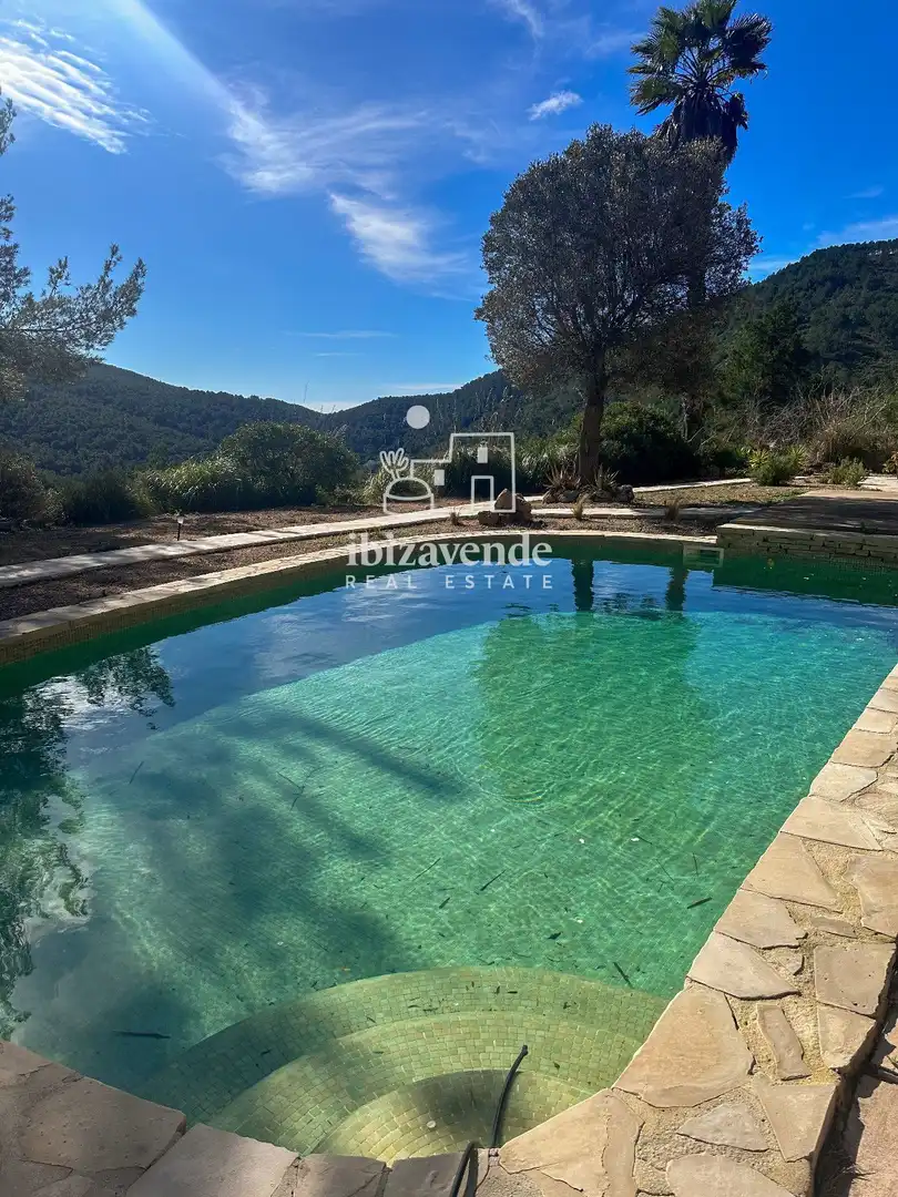 Garden of Houses for rent in Sant Joan de Labritja  with Air Conditioner, Terrace and Swimming Pool
