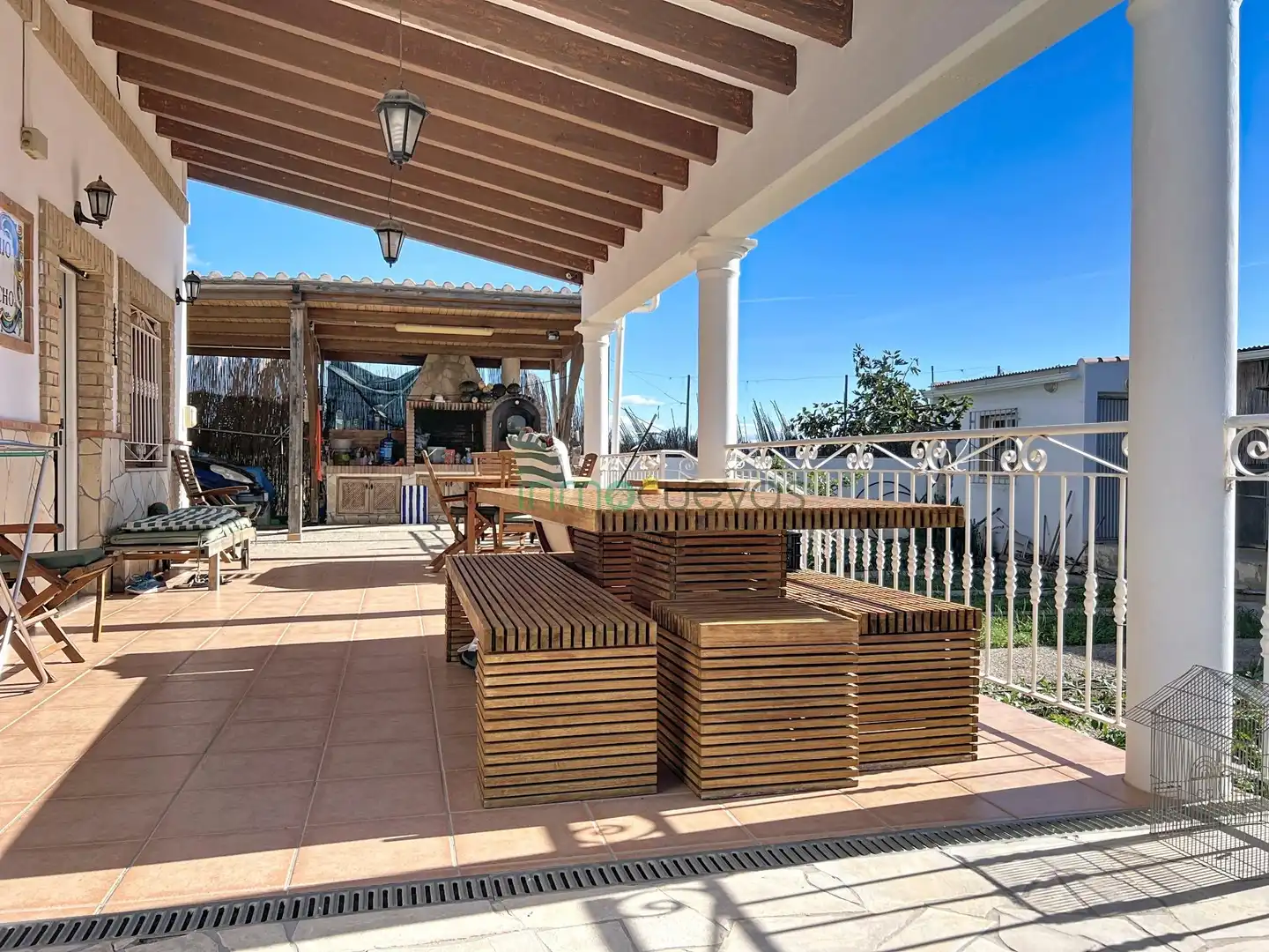Terrassa de Finca rústica en venda en Cuevas del Almanzora amb Aire condicionat, Jardí privat i Terrassa