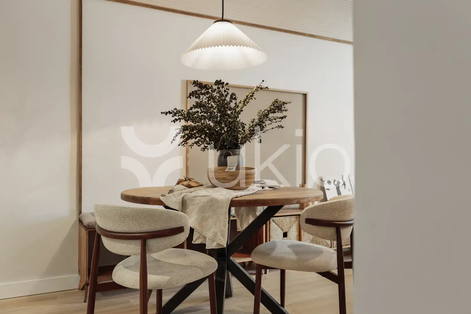 Comedor de Apartamento de alquiler en Barcelona con Aire acondicionado, Calefacción y Amueblado