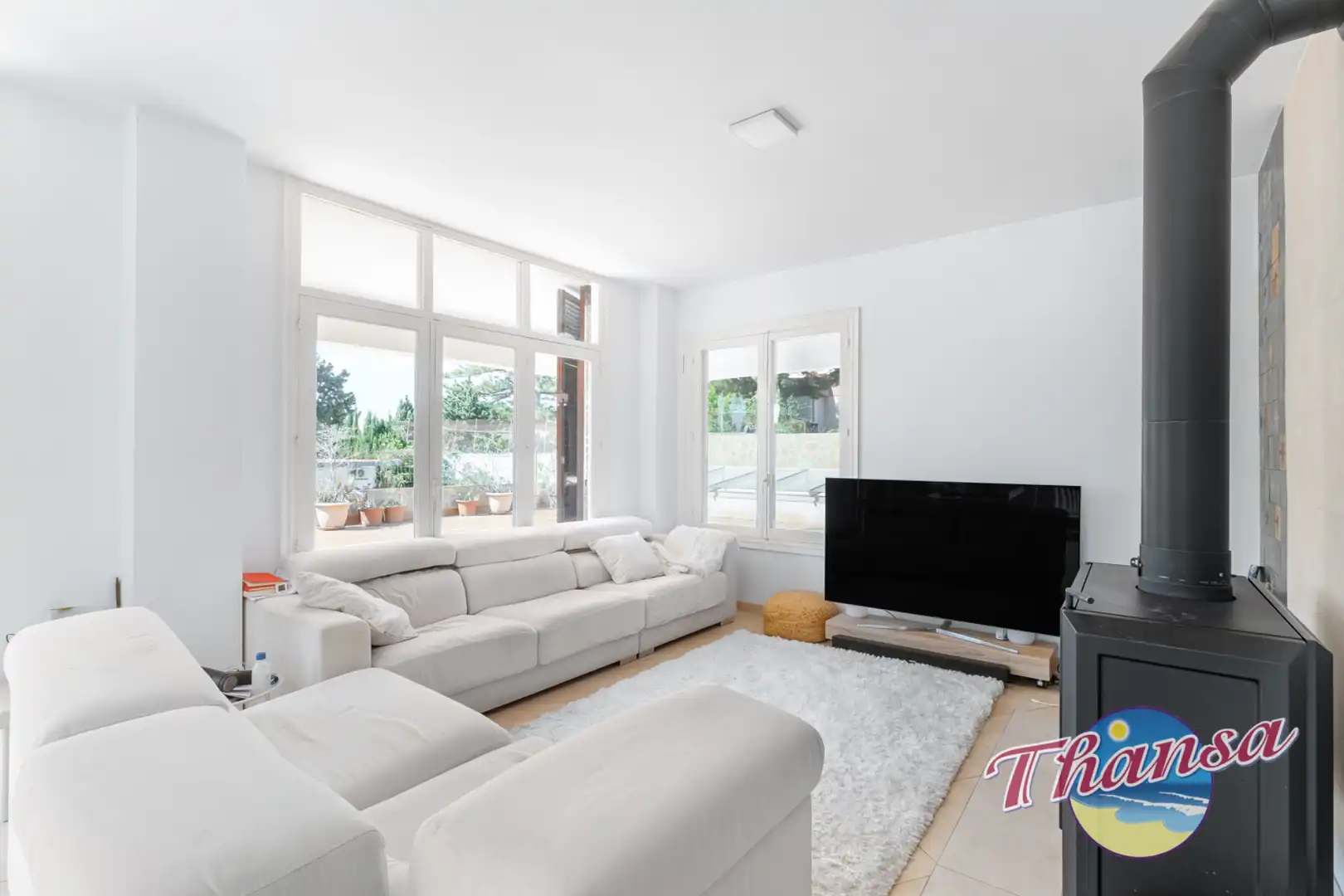 Sala de estar de Casa o chalet en venta en Alicante / Alacant con Aire acondicionado, Calefacción y Jardín privado