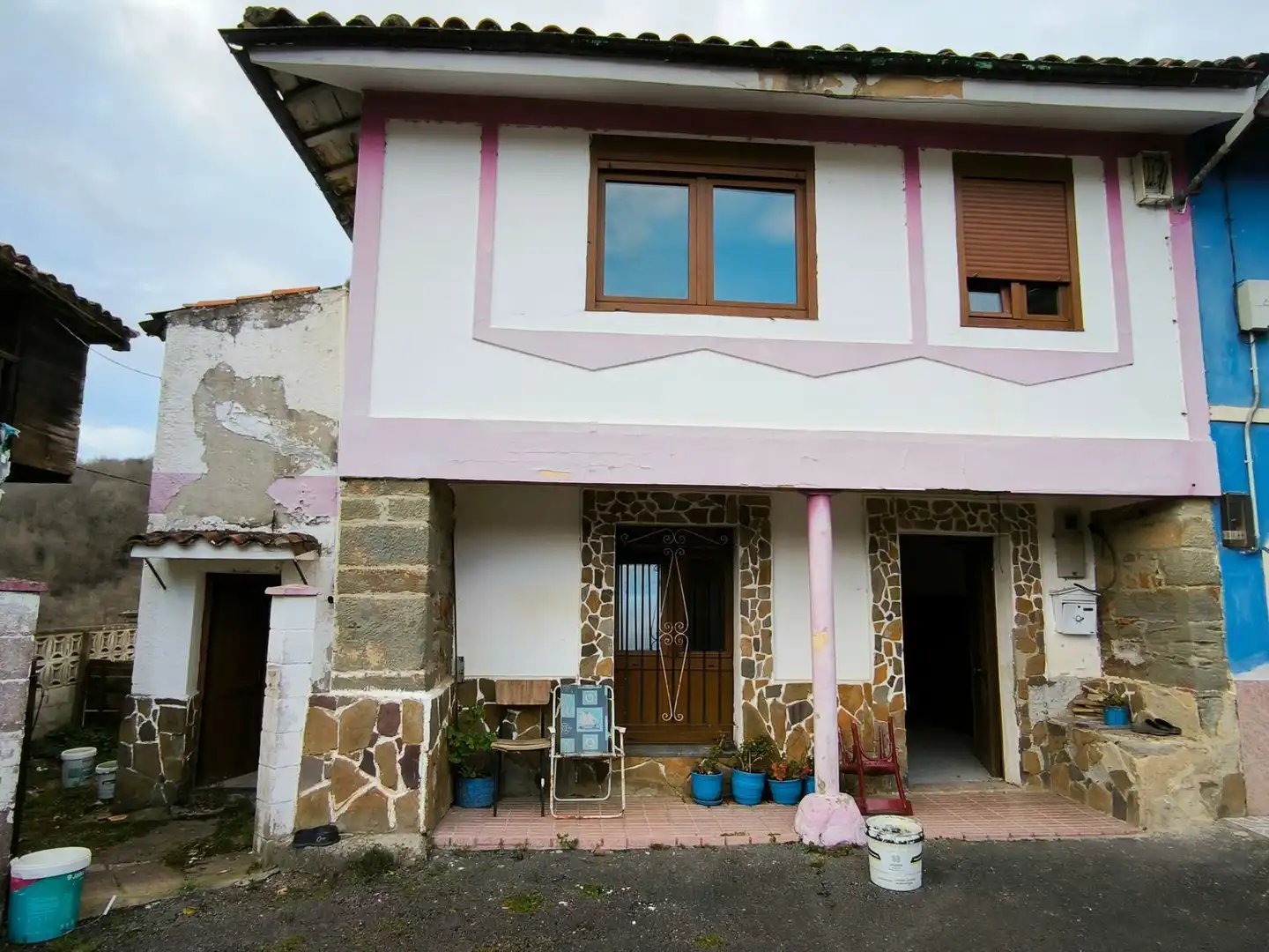Vista exterior de Casa adosada en venda en Siero