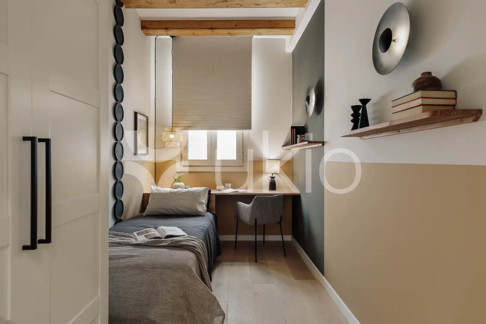 Habitación de Apartamento de alquiler en Barcelona con Aire acondicionado, Calefacción y Amueblado