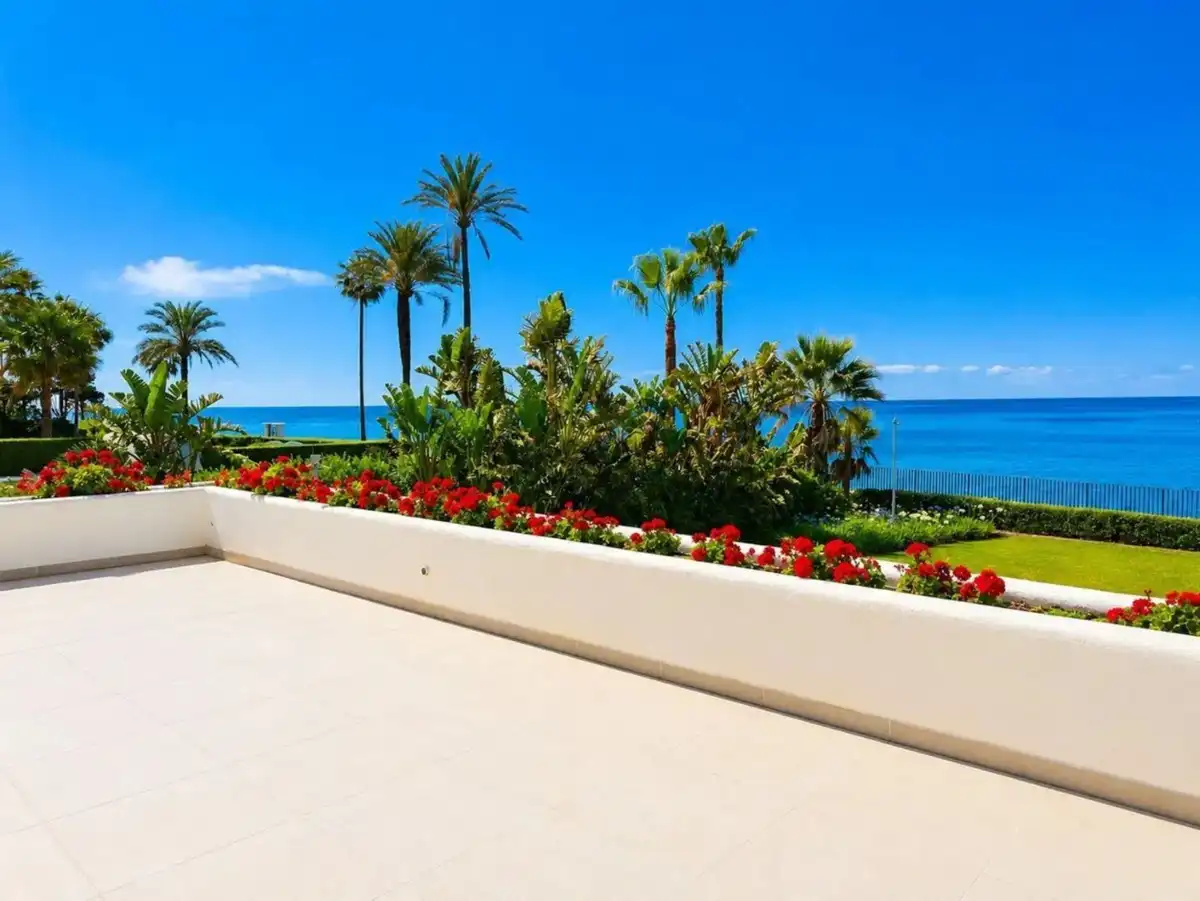 Terrassa de Casa o xalet de lloguer en Estepona amb Aire condicionat, Jardí privat i Terrassa