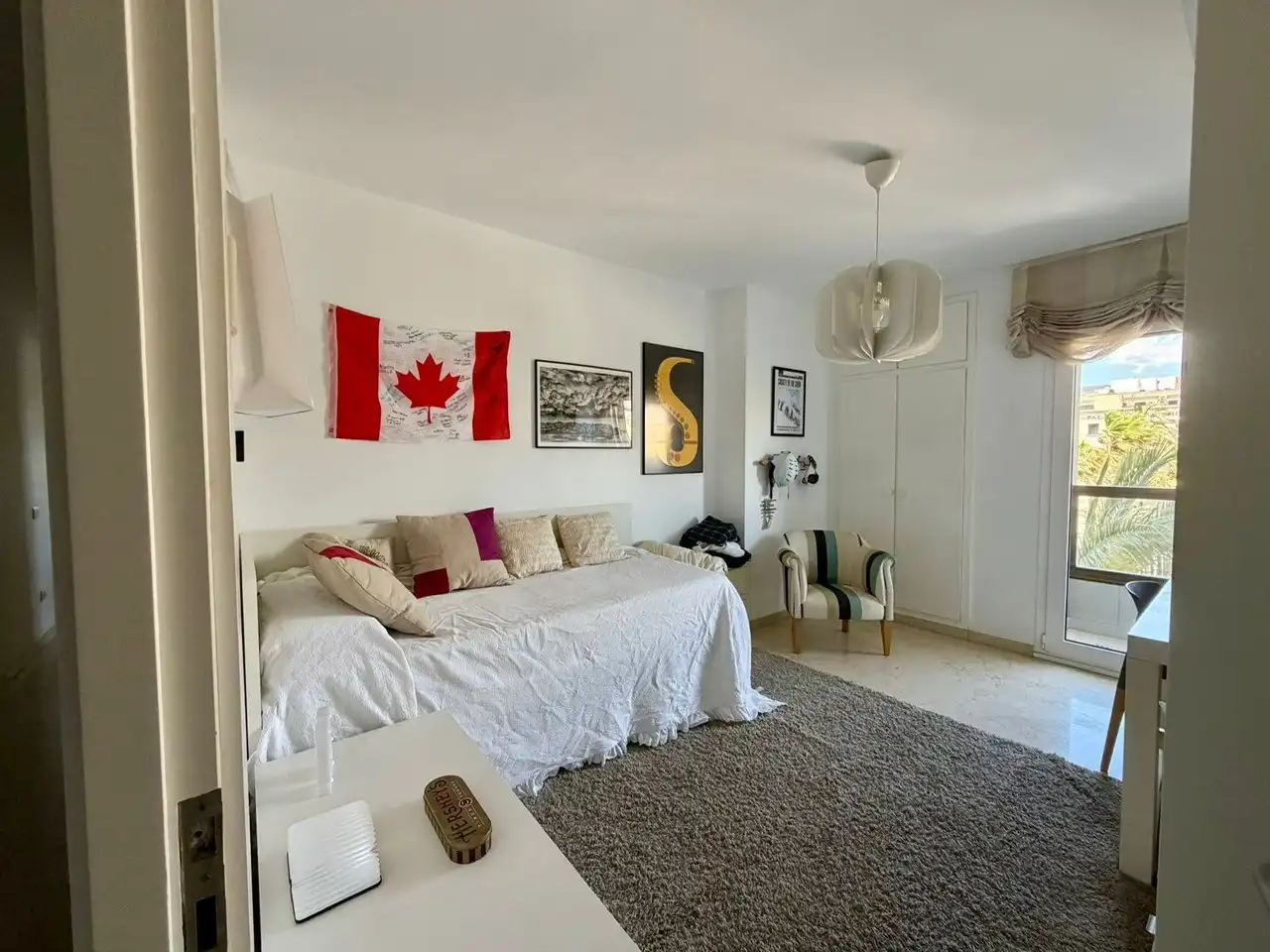 Schlafzimmer von Wohnung zur Miete in Almería mit Klimaanlage, Heizung und Terrasse