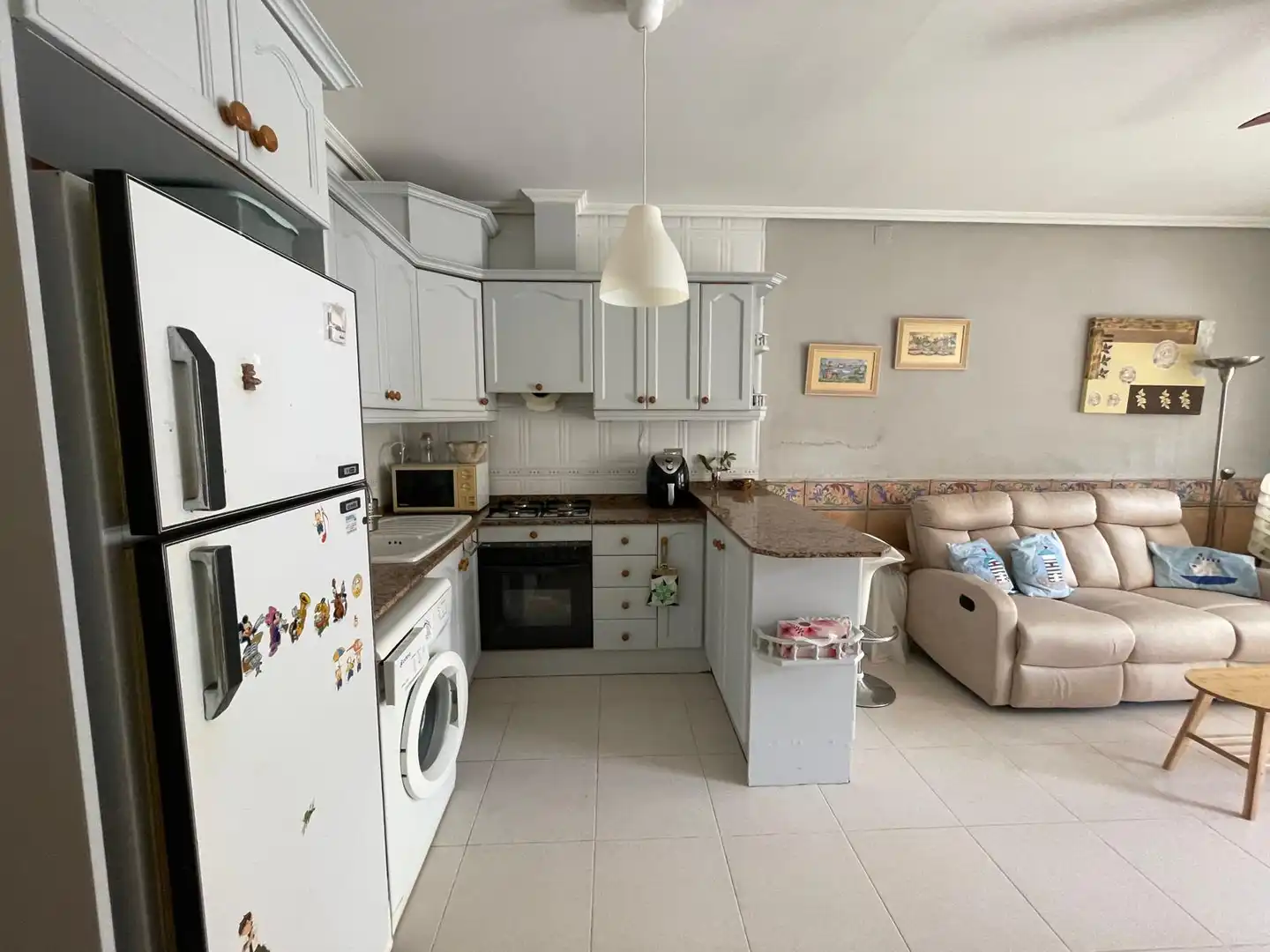 Cuina de Apartament en venda en Moncofa amb Terrassa, Moblat i Forn