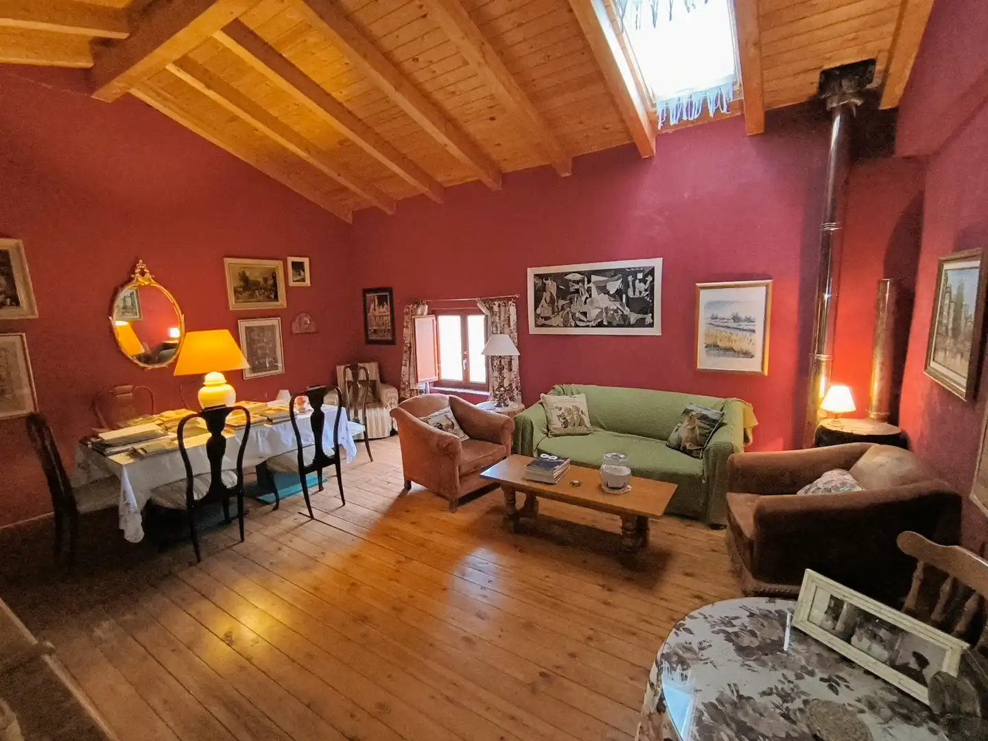 Sala de estar de Finca rústica en venta en Amusco, Palencia