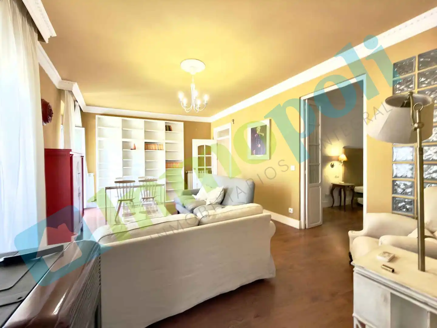 Living room of Flat for rent in Badajoz  with Air Conditioner, Heating and Furnished