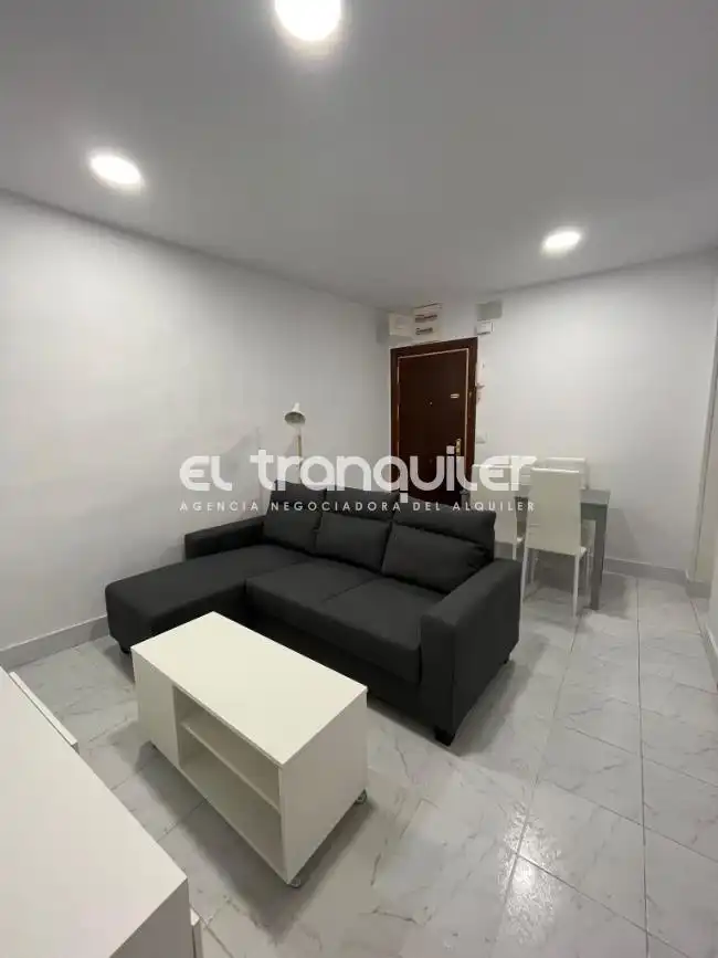Living room of Flat for rent in Madrid  with Air Conditioner, Terrace and Furnished