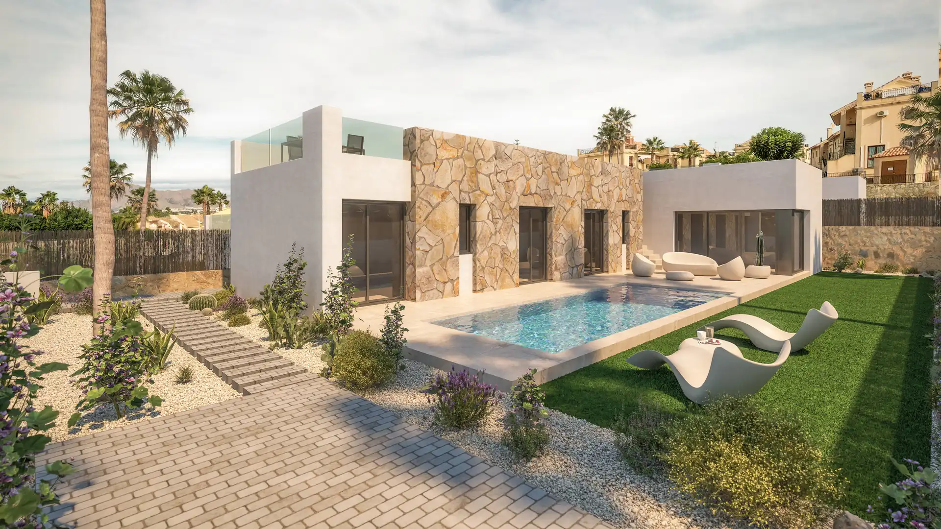 Chalet con jardín en venta en Algorfa