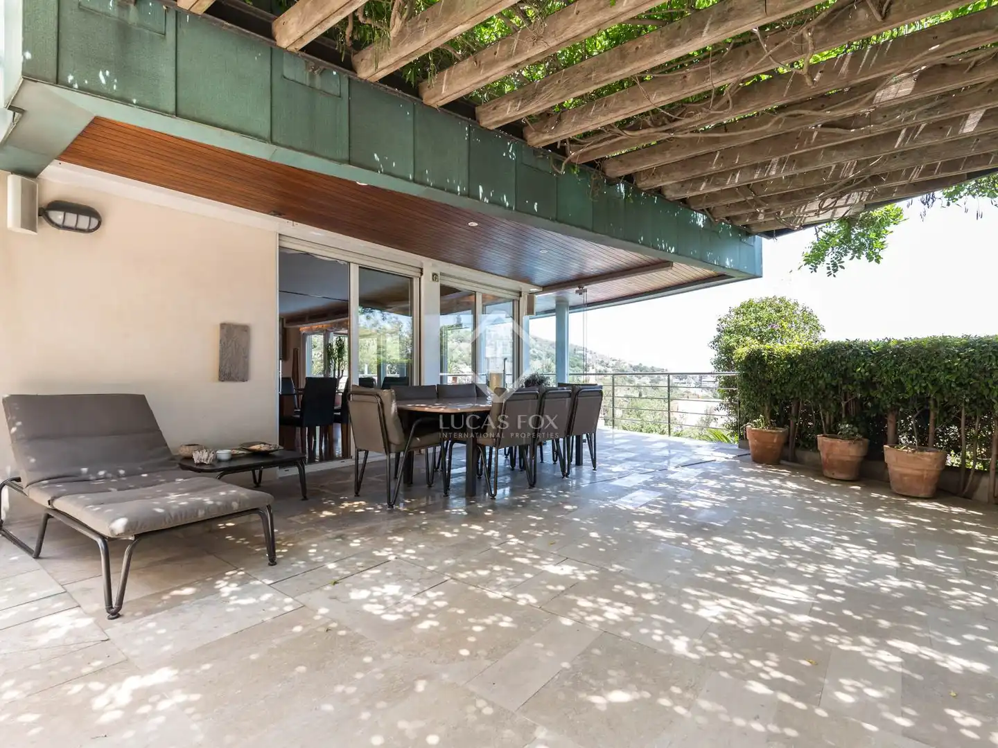 Terrasse von Haus oder Chalet zum Verkauf in Esplugues de Llobregat mit Klimaanlage, Heizung und Privatgarten