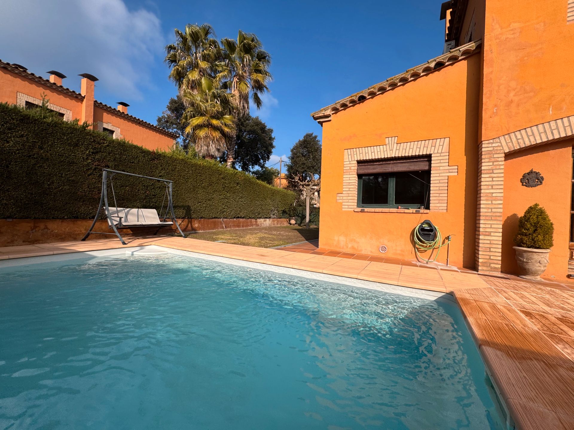 Garden of Single-family semi-detached for sale in Mont-ras  with Air Conditioner, Heating and Private garden