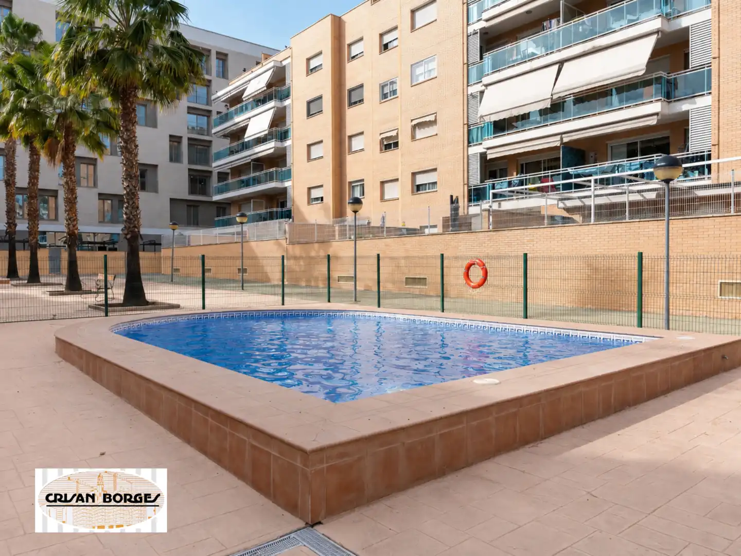 Swimming pool of Flat for sale in Reus  with Air Conditioner, Private garden and Parquet flooring