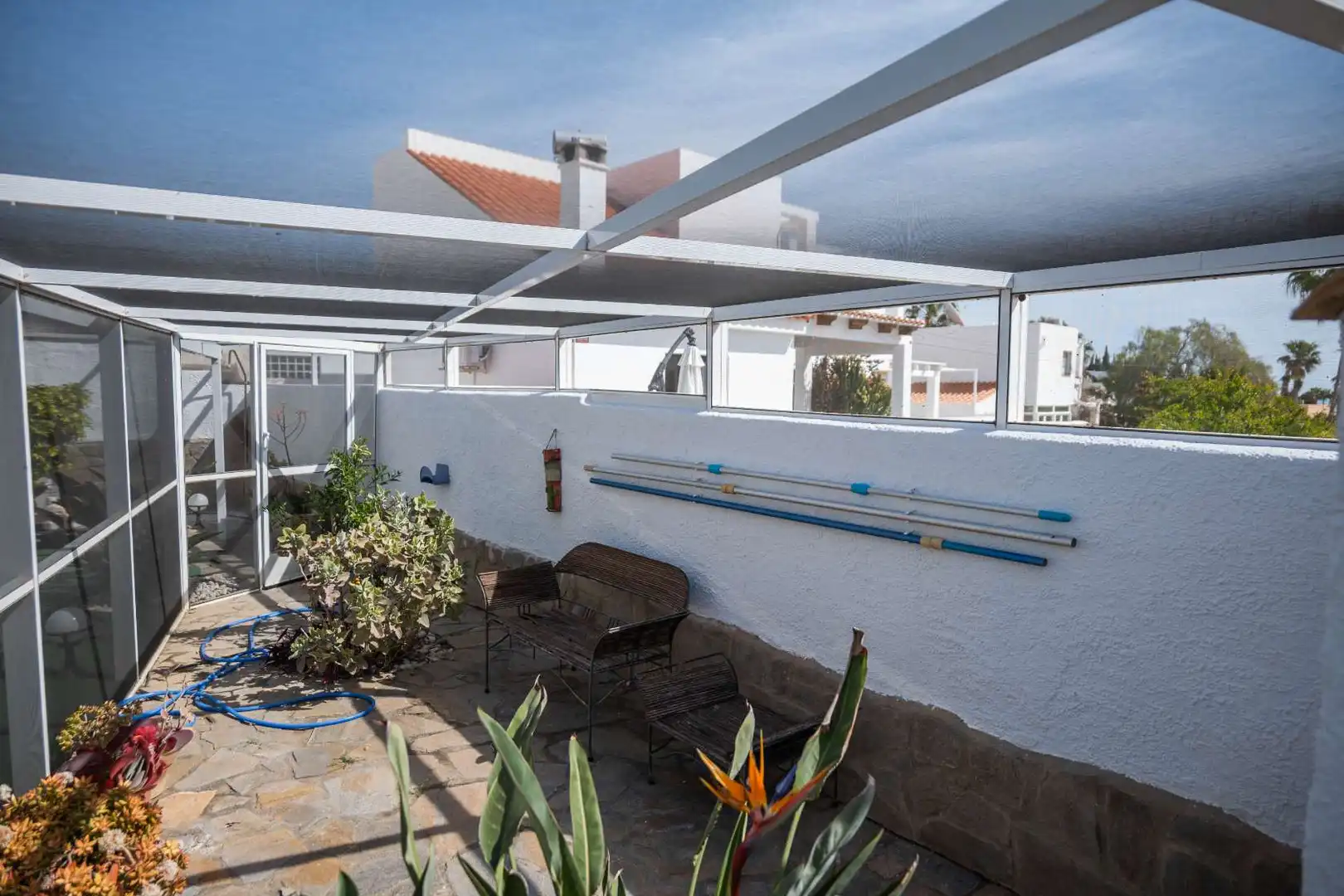 Terrassa de Casa o xalet en venda en Mojácar amb Aire condicionat, Calefacció i Jardí privat