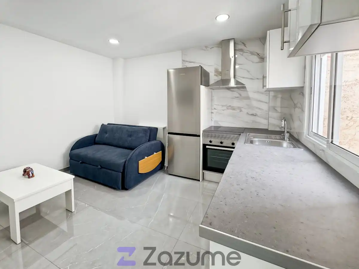 Küche von Wohnung zur Miete in Alicante / Alacant mit Klimaanlage, Möbliert und Waschmaschine