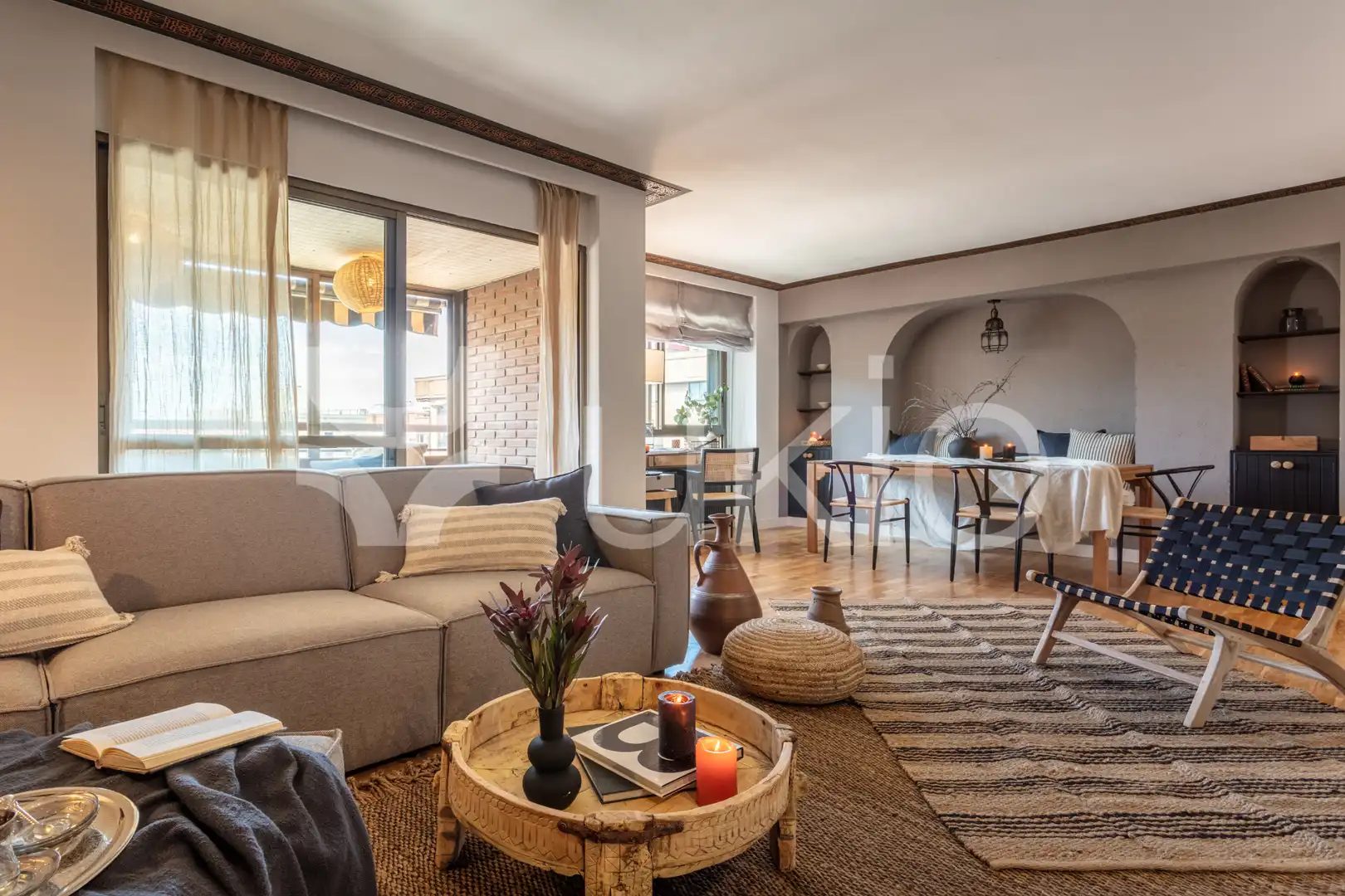 Living room of Apartments for rent in Madrid  with Air Conditioner, Heating and Terrace