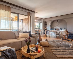 Living room of Apartment to rent in  Madrid Capital  with Air Conditioner, Heating and Terrace