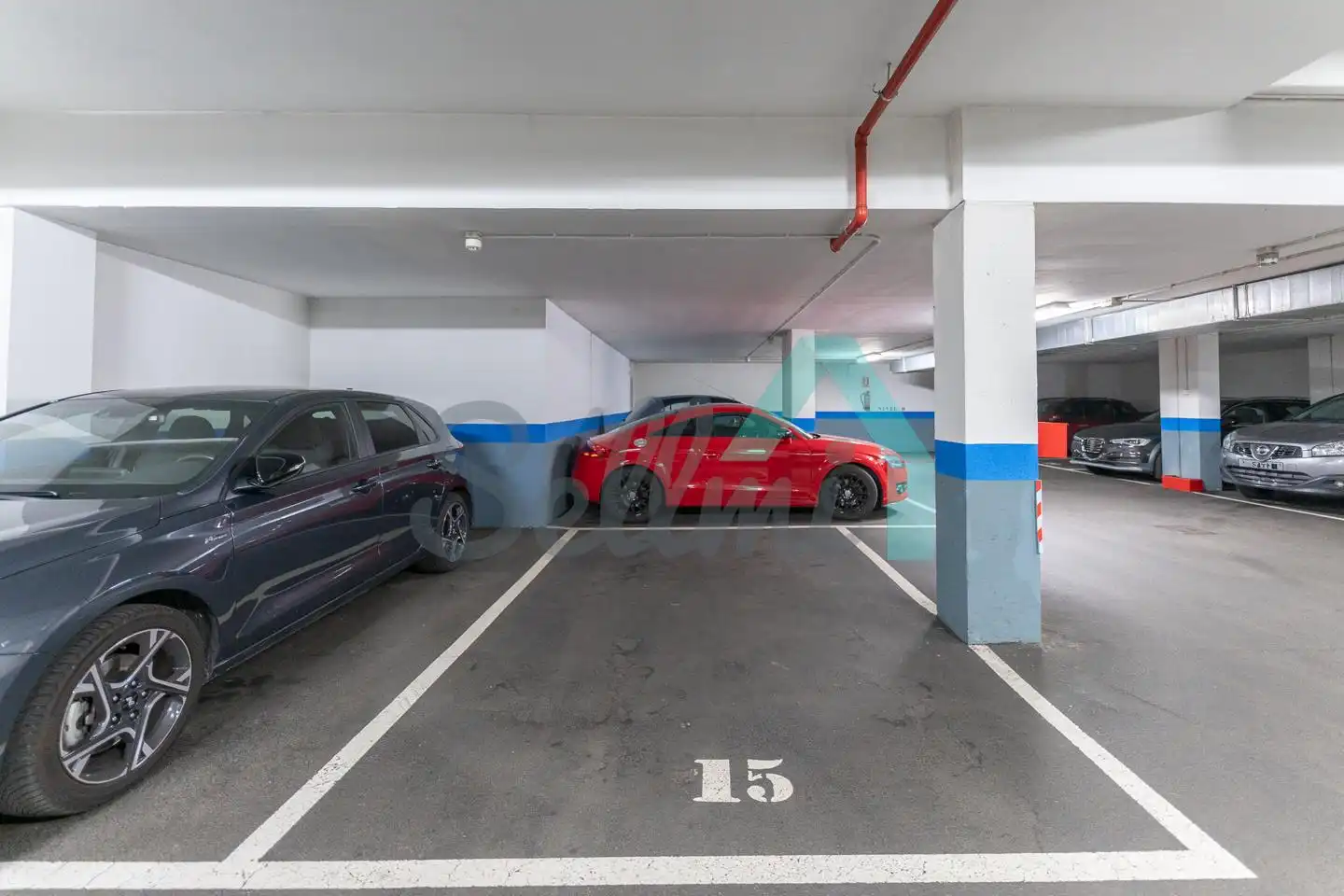 Parking of Flat for rent in Oviedo   with Heating, Parquet flooring and Terrace