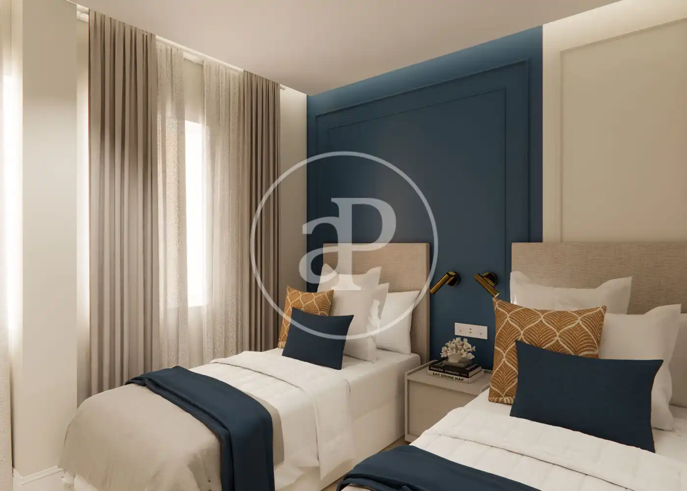 Bedroom of Flat for sale in Madrid  with Air Conditioner, Heating and Furnished