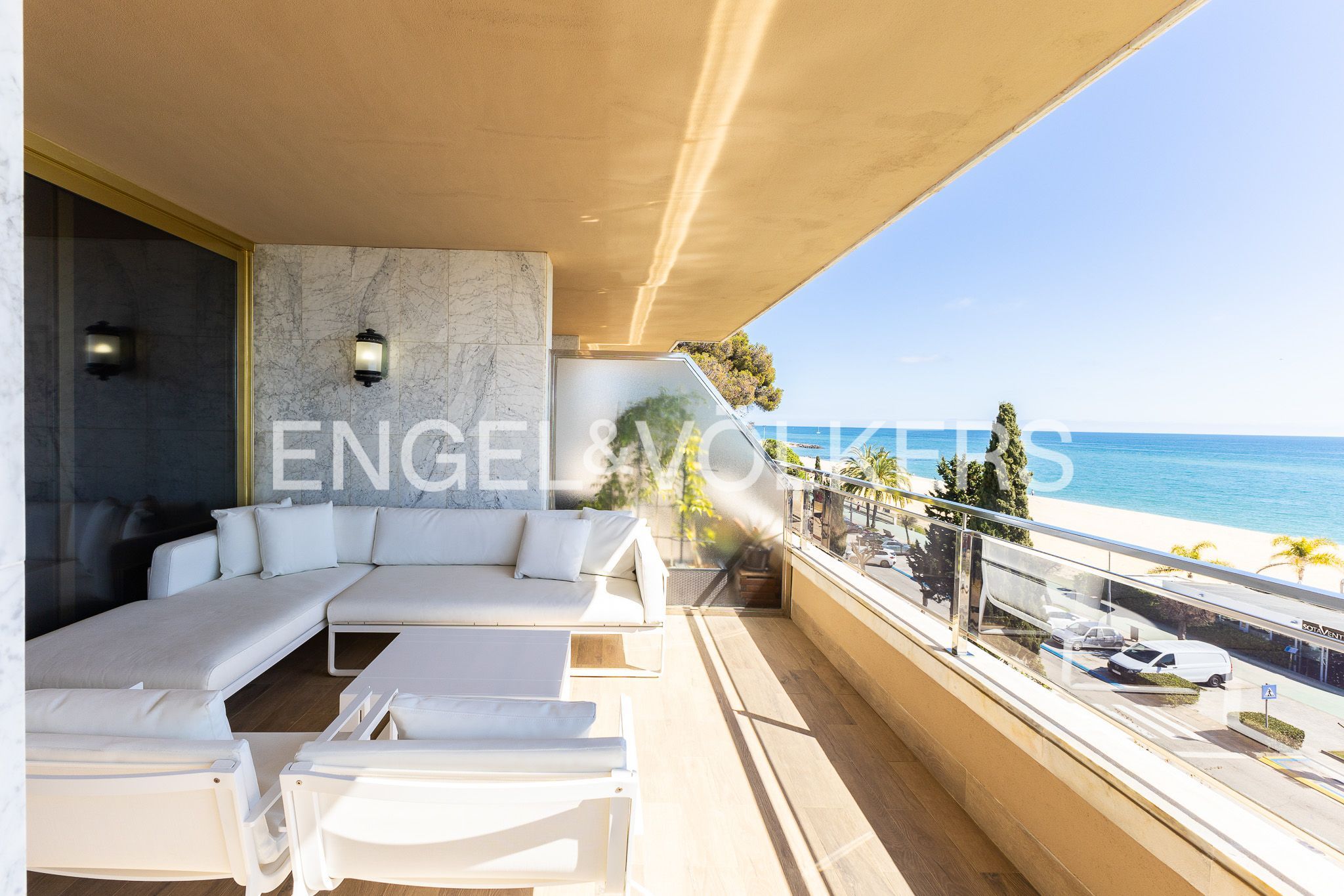 Terrace of Flat for sale in Caldes d'Estrac  with Air Conditioner, Heating and Private garden