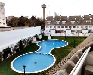 Swimming pool of Single-family semi-detached for sale in  Albacete Capital  with Air Conditioner, Terrace and Balcony