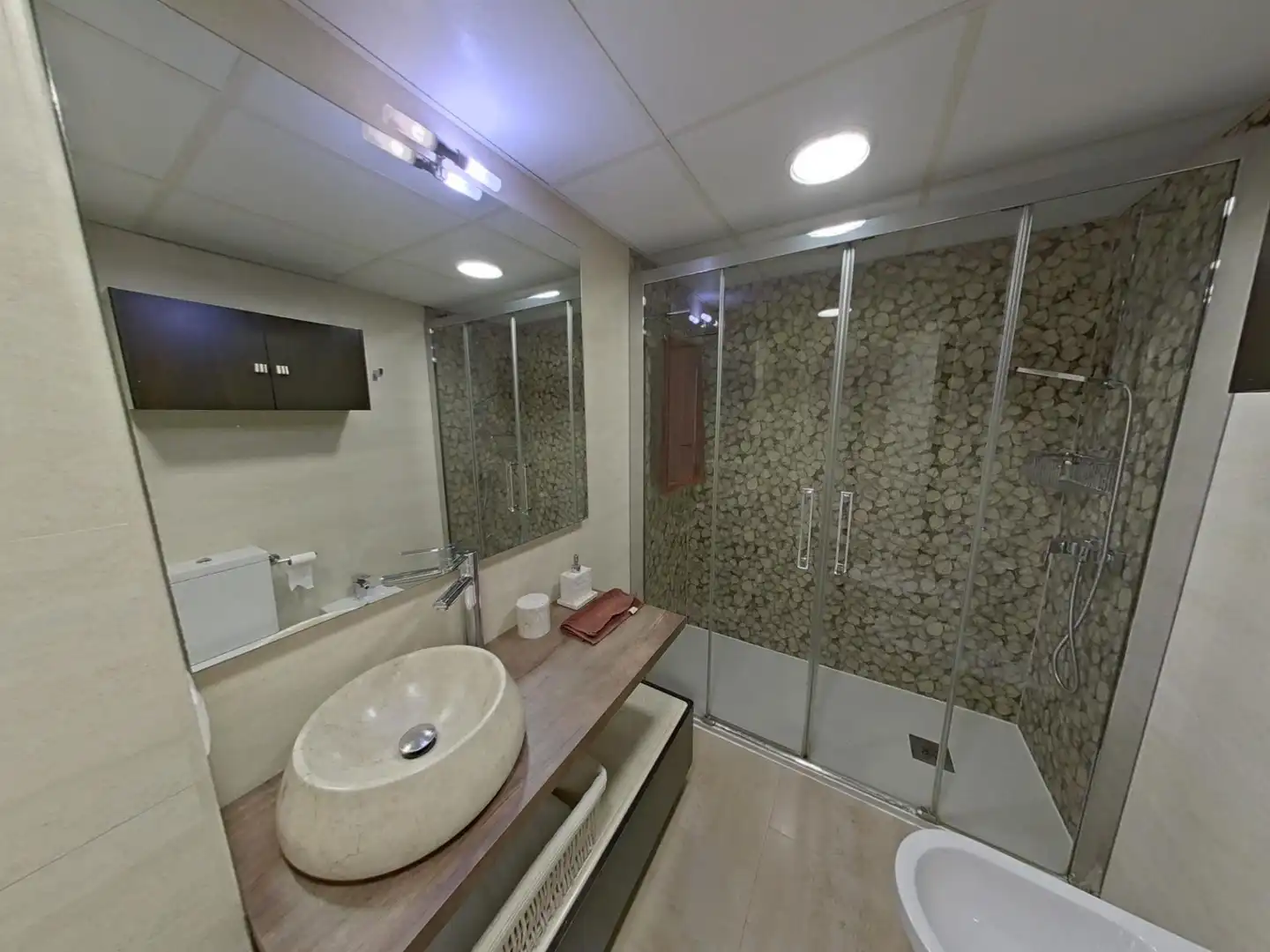 Baño de Piso de alquiler en Córdoba con Aire acondicionado, Terraza y Amueblado