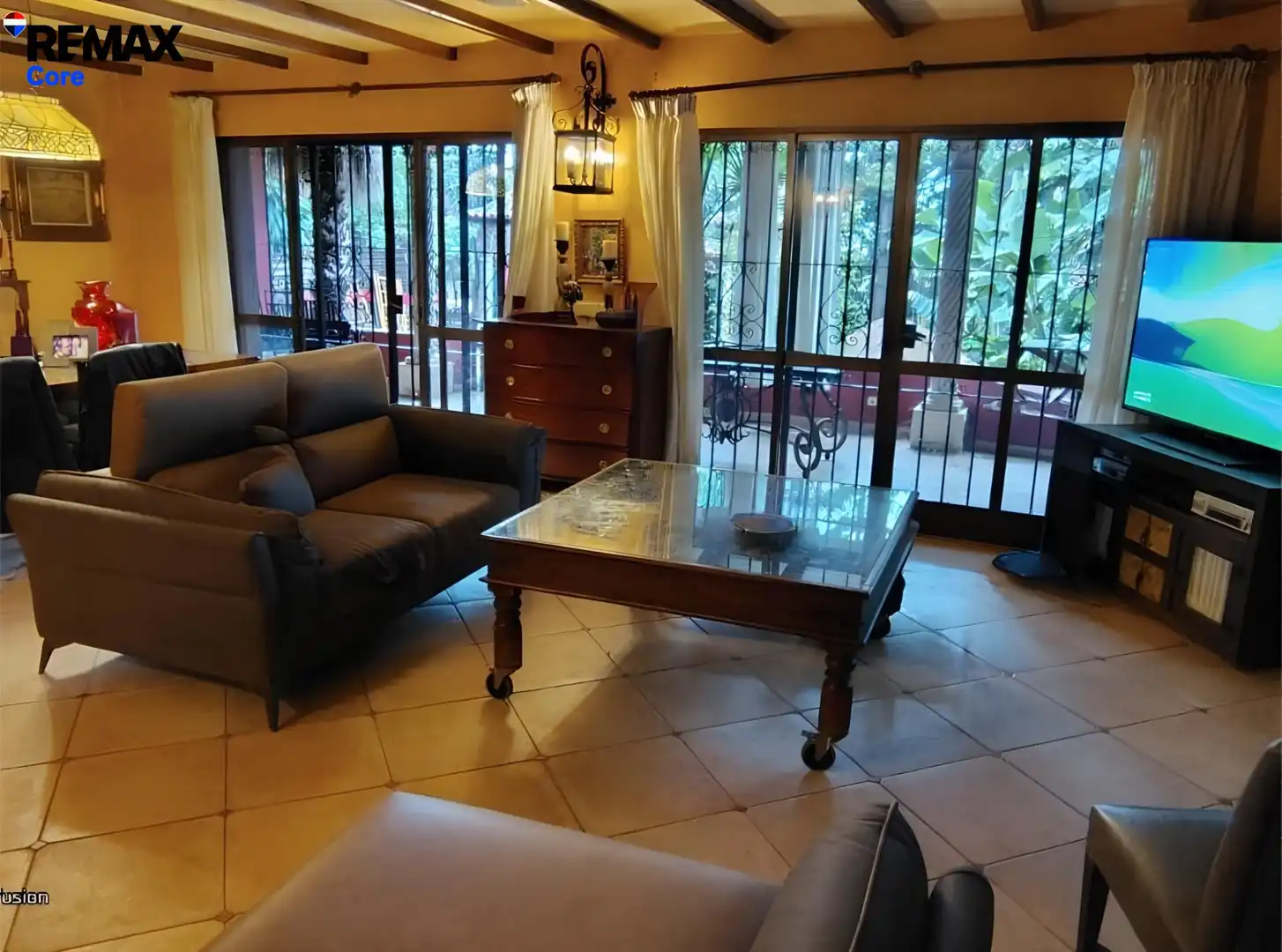 Living room of Houses for sale in Marbella  with Private garden, Terrace and Swimming Pool